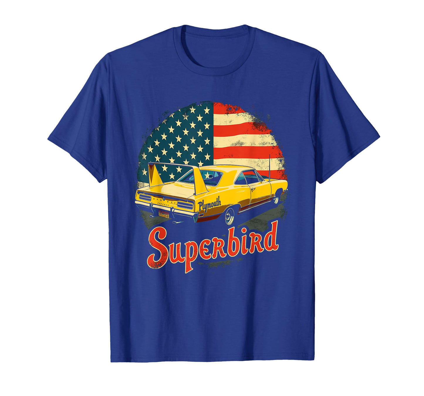 1970 Plymouth Superbird Vintage Classic car American Flag T-Shirt