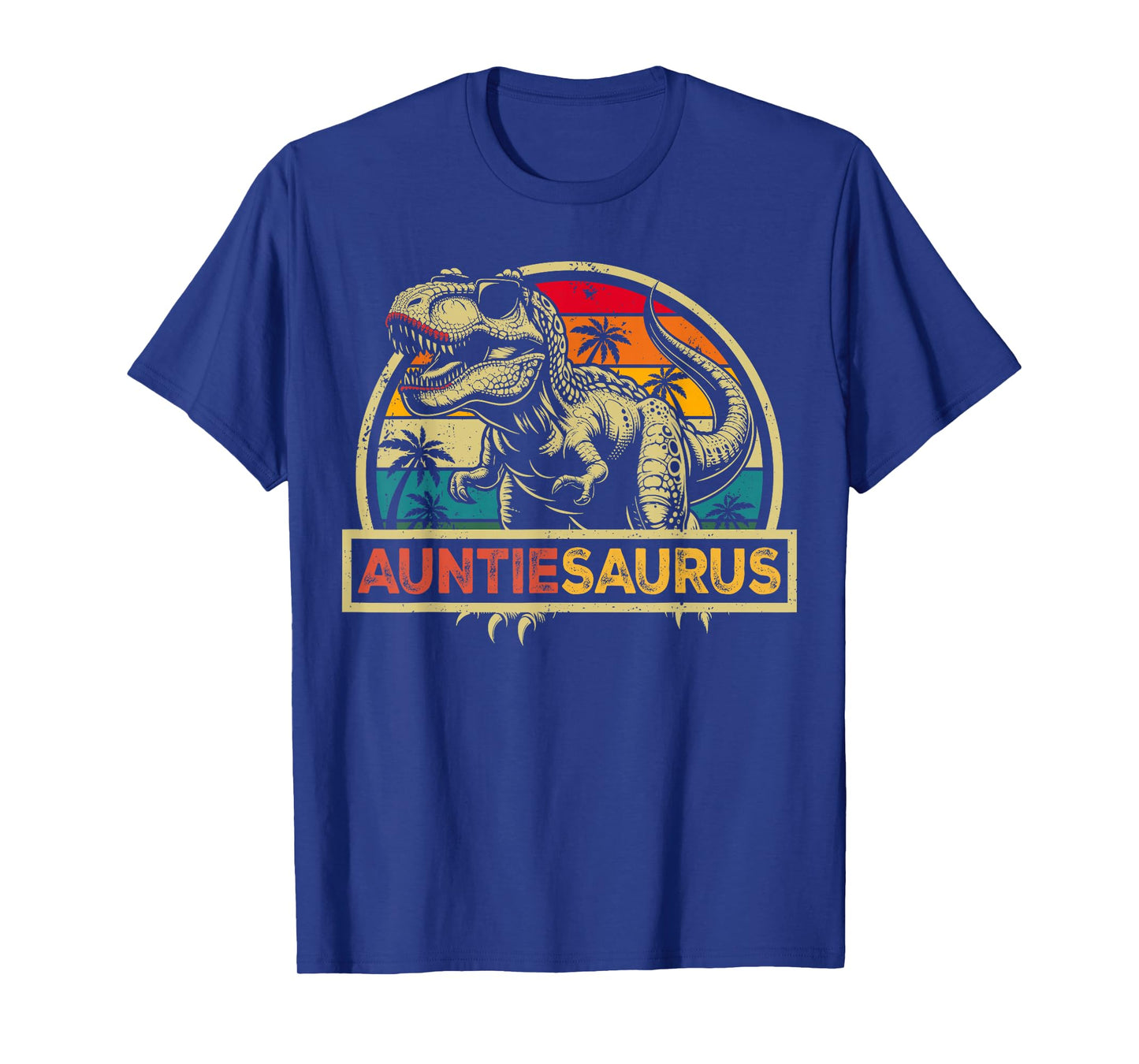 Auntiesaurus T Rex Dinosaur Auntie Saurus Family Matching T-Shirt