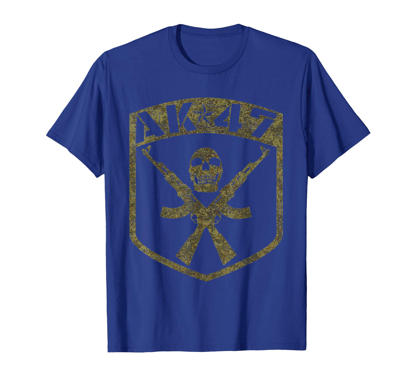 Kalashnikov AK-47 Assault Rifle Camouflage Skull T-Shirt