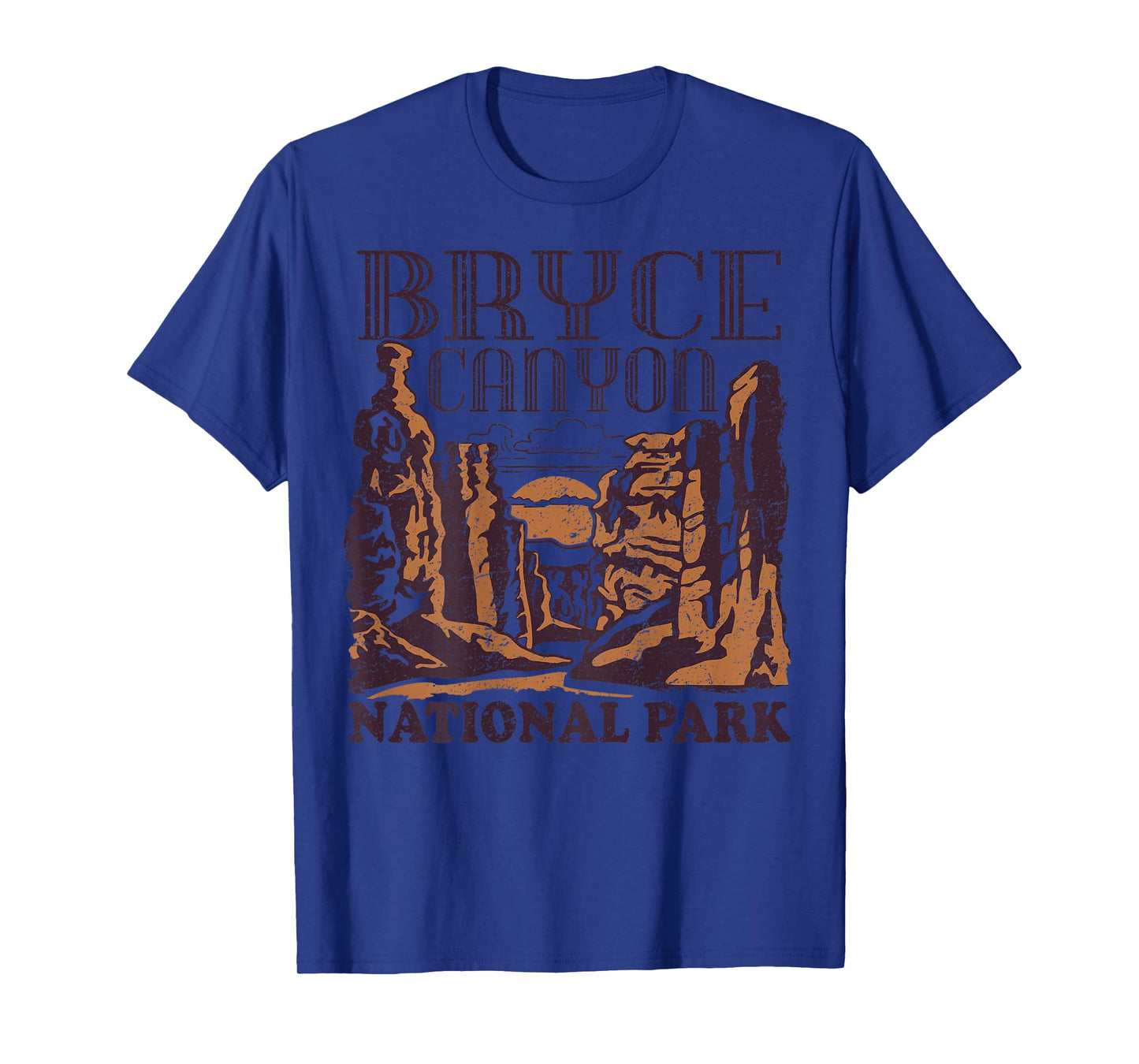 Bryce Canyon National Park (Design on Back) Vintage Style T-Shirt