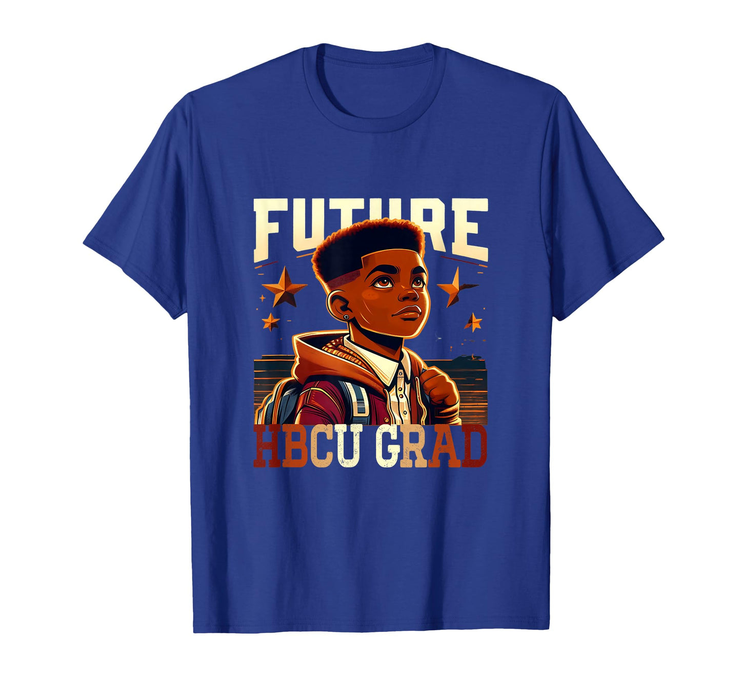 Future HBCU Grad kids Black Boys Afro Black History Month T-Shirt
