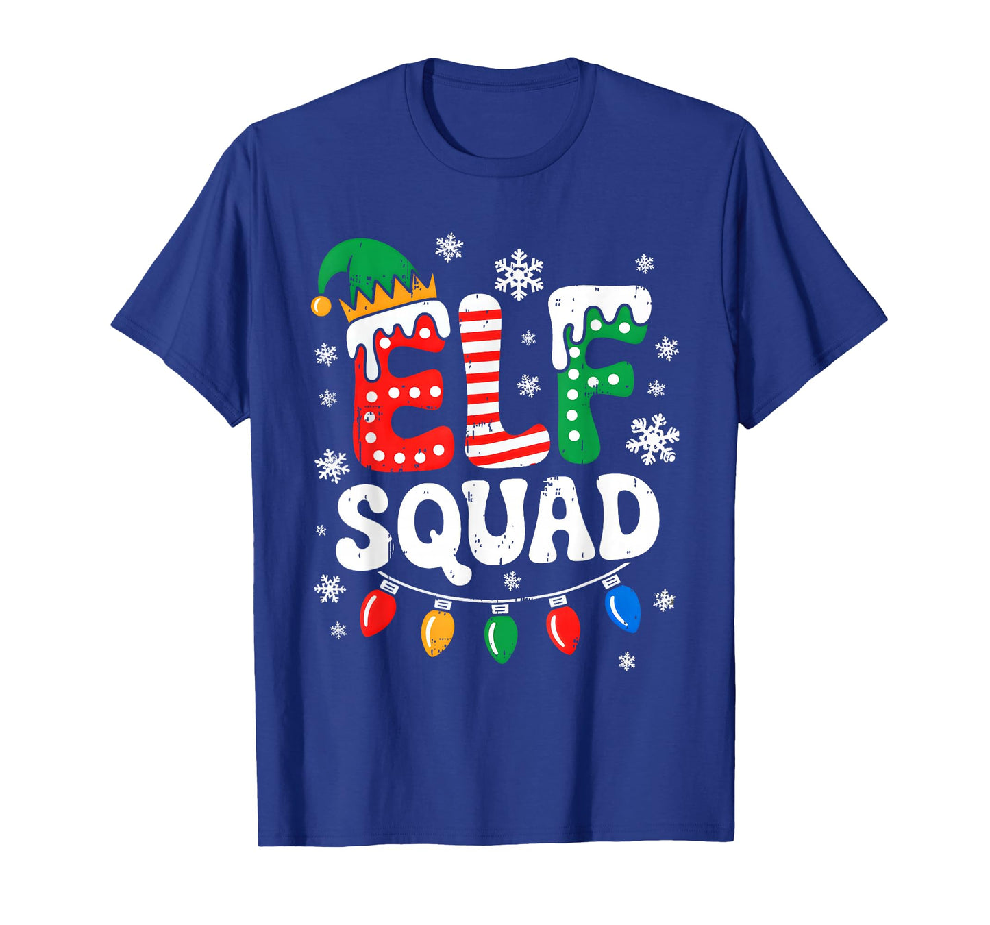 Groovy Elf Squad Elf Family Christmas Matching Pajamas Xmas T-Shirt