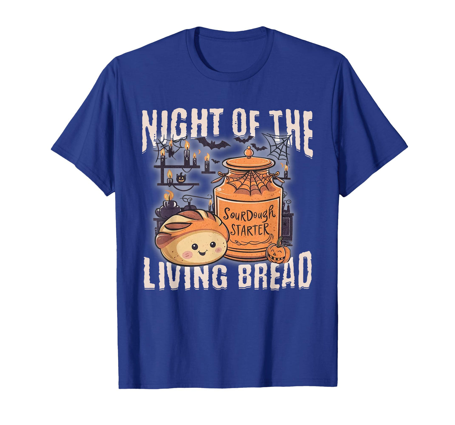 Night Of The Vintage Living Halloween Bread Spooky Season T-Shirt