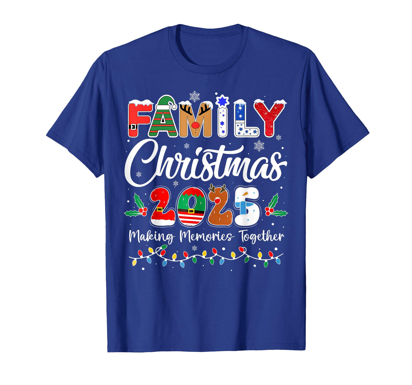 Family Christmas 2025 Matching Outfit Xmas Squad Santa T-Shirt