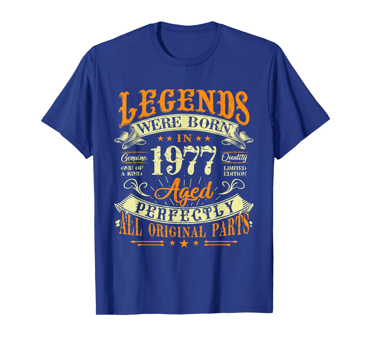 48th Birthday Vintage Legends Born In 1977 48 Years Old T-Shirt