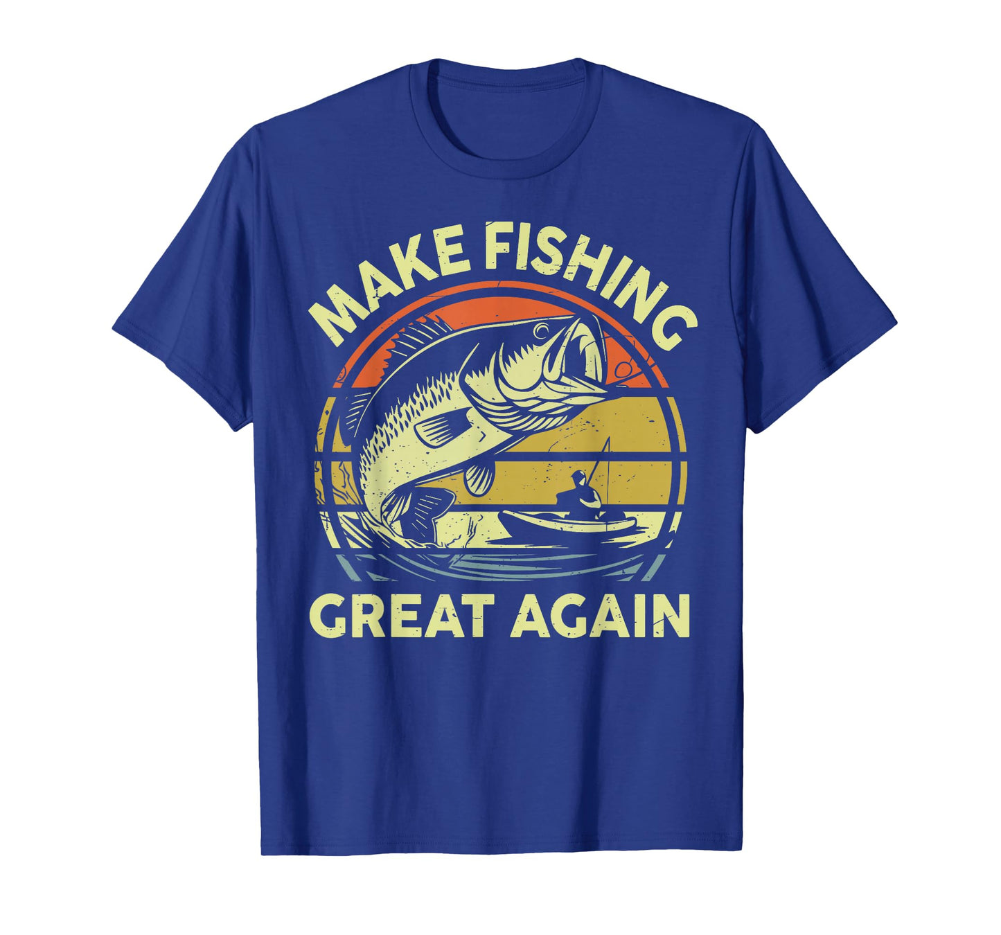 Dad Fishing Make Fishing Great Again Gift from Son Daughter T-Shirt