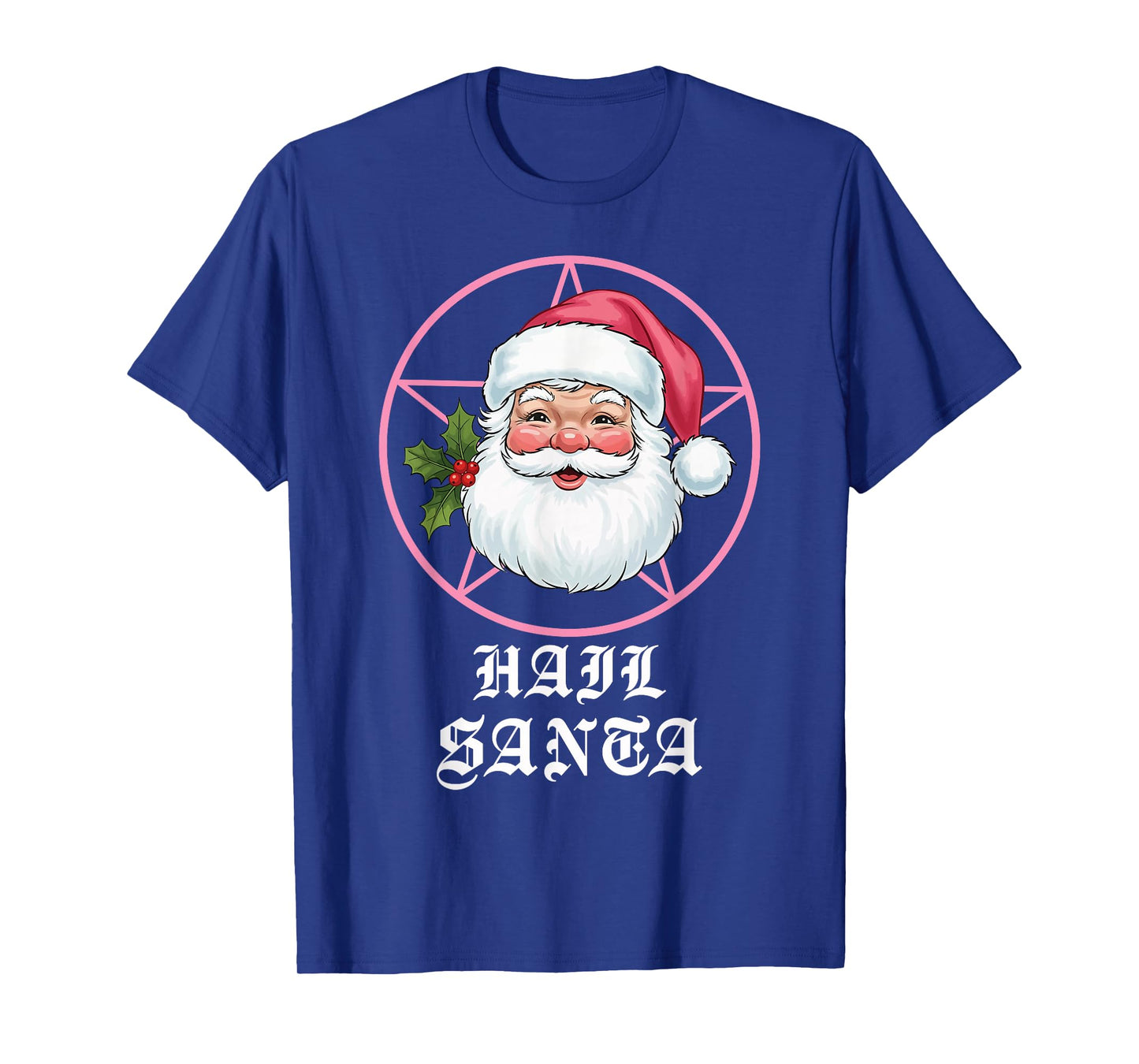 Hail Santa Pagan Solstice Gothic Metal Funny Christmas T-Shirt