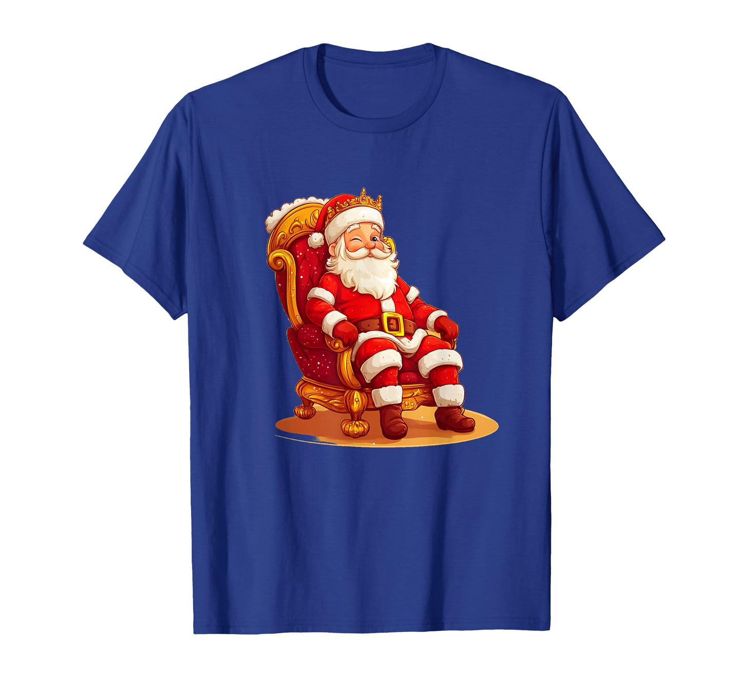 Festive Throne Costume with Santa for Kingdom Christmas T-Shirt