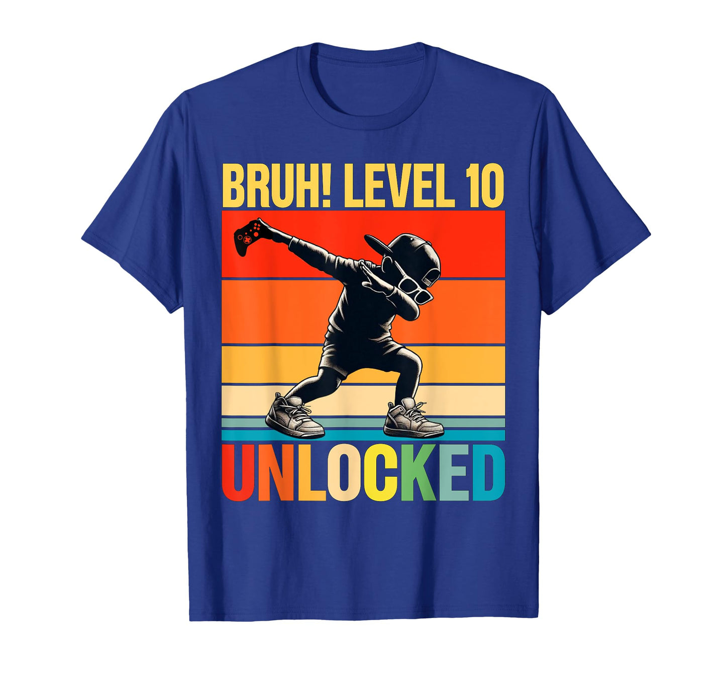 10 Year Old Birthday Dabbing Boy Bruh 10th level unlocked T-Shirt