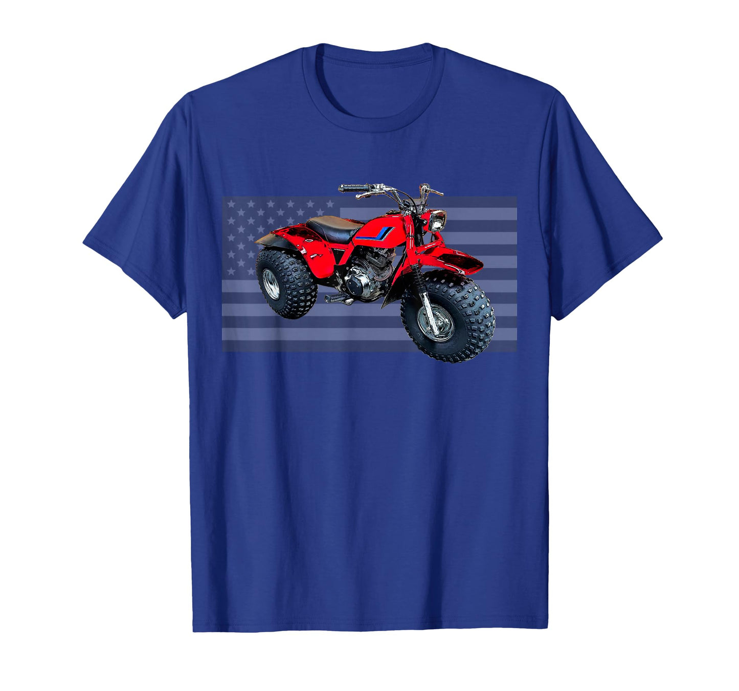 Vintage American Flag 3 Wheeler ATV, ATC T-Shirt