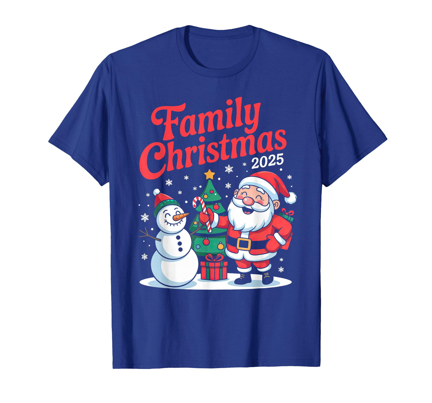 Family Christmas 2025 Matching Holiday Outfit Squad T-Shirt
