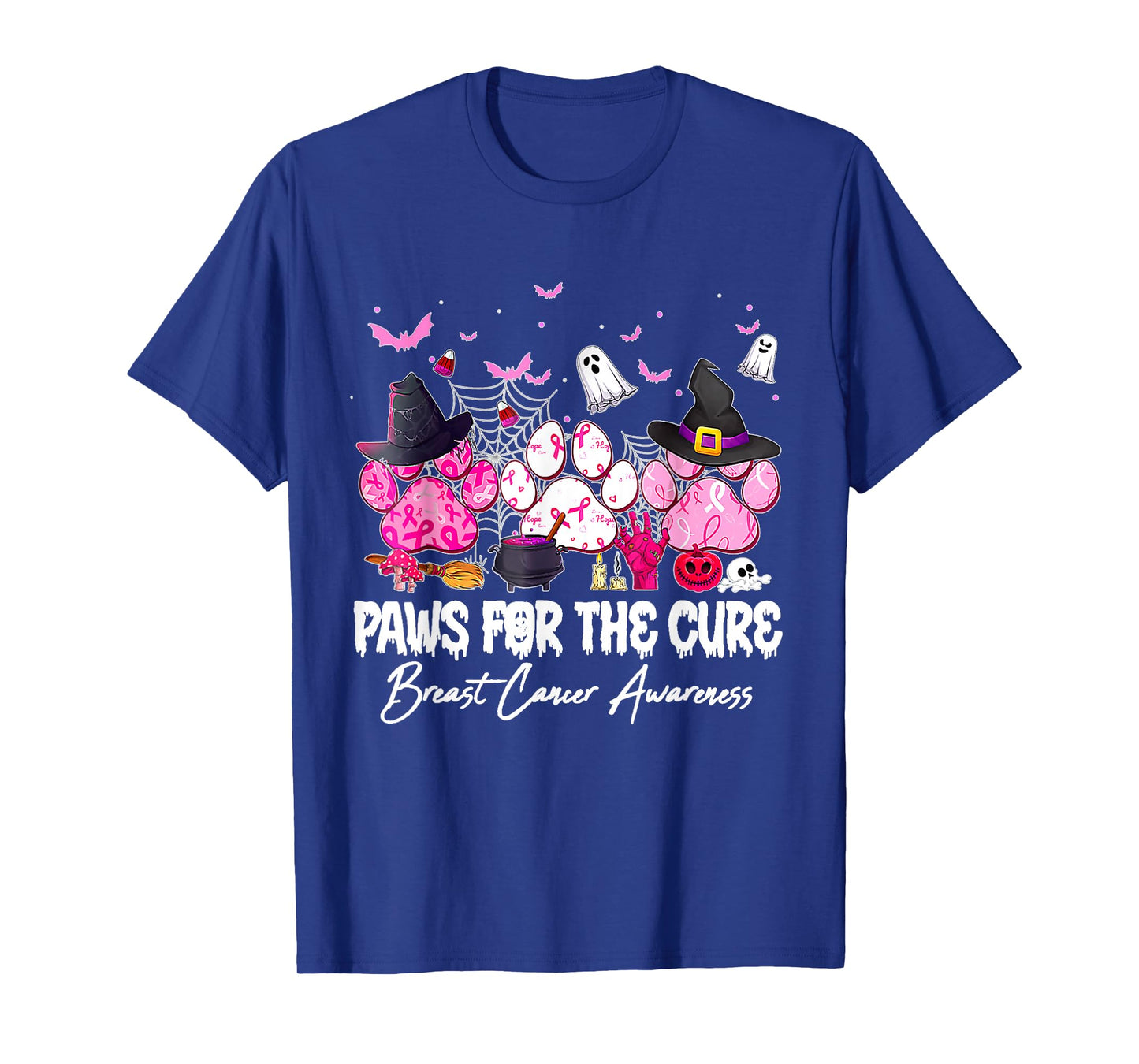 Pink Paws for The Cure Breast Cancer Awareness Dog Cat Lover T-Shirt
