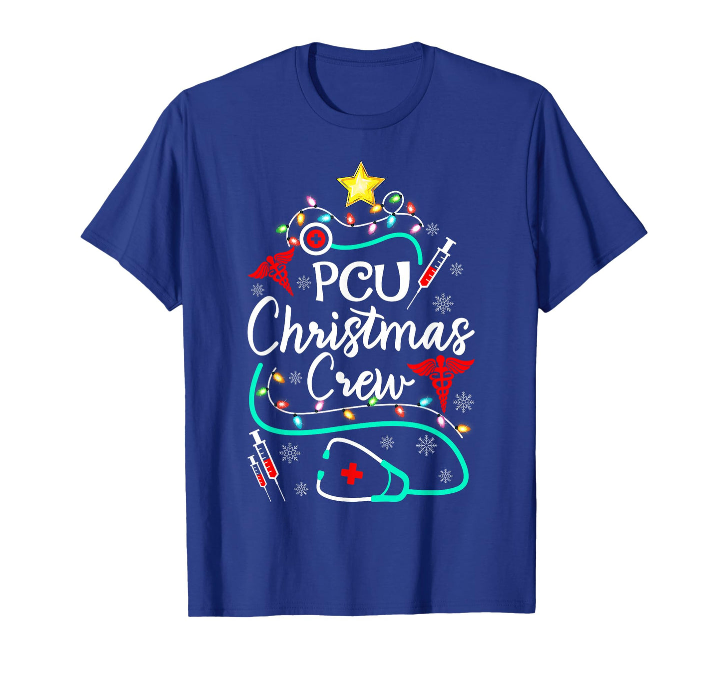 PCU Nurse Christmas Crew Nurse Medical Care Nursing Xmas T-Shirt