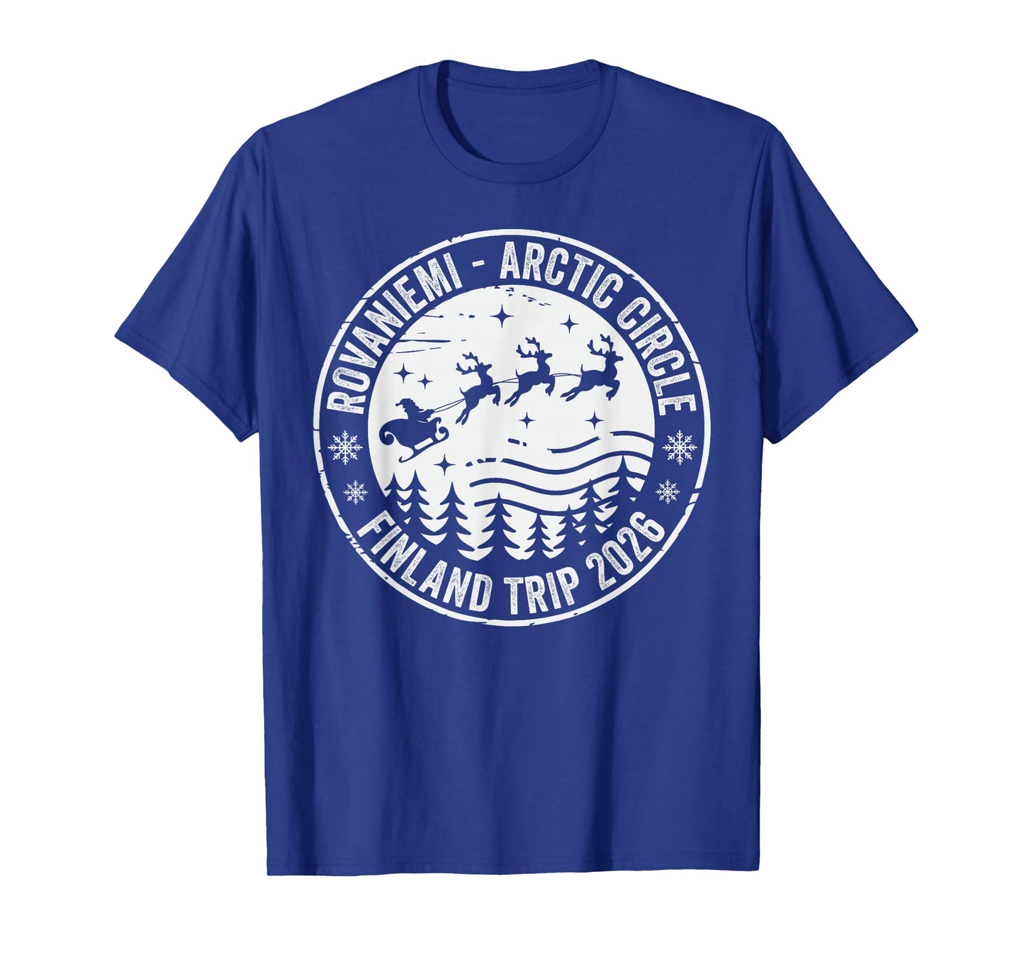 Rovaniemi Santa Claus Village Finland Snow Trip 2026 Lapland T-Shirt