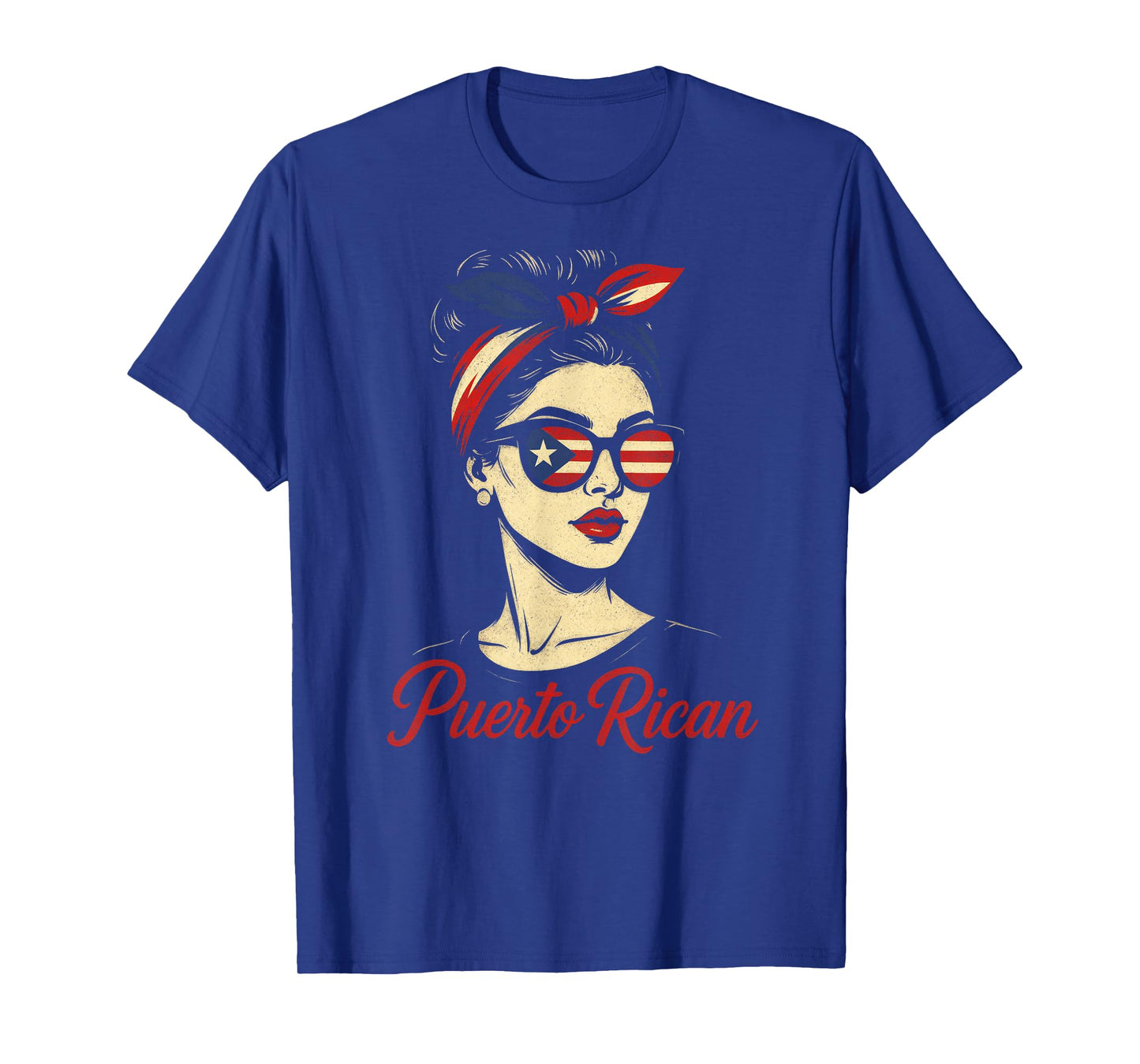 Puerto Rican Culture Woman Vintage Flag Latina T-Shirt
