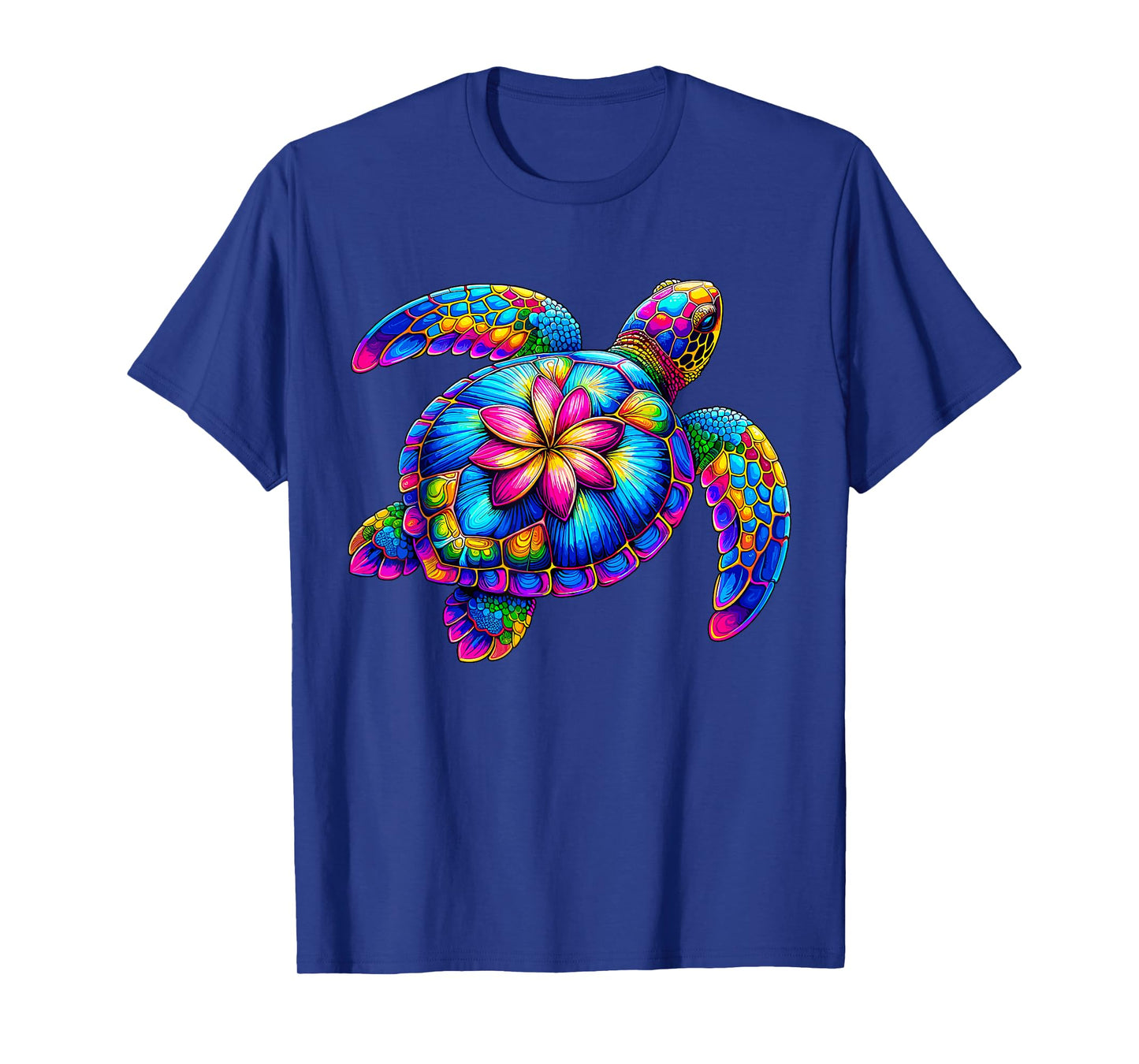 Hawaiian Sea Turtle Tie-Dye Hawaii Colorful Beach Summer T-Shirt