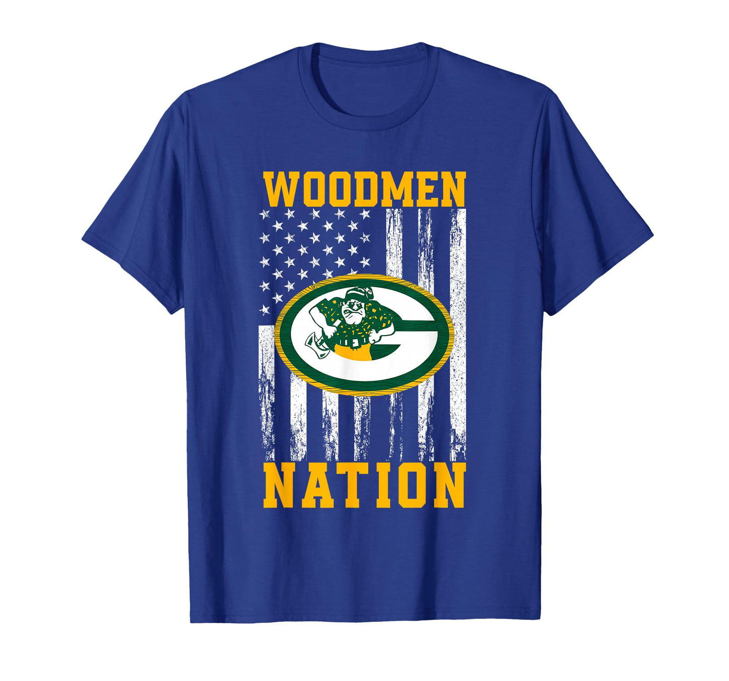 Greenwood Community Woodmen Logo Nation HS T-Shirt