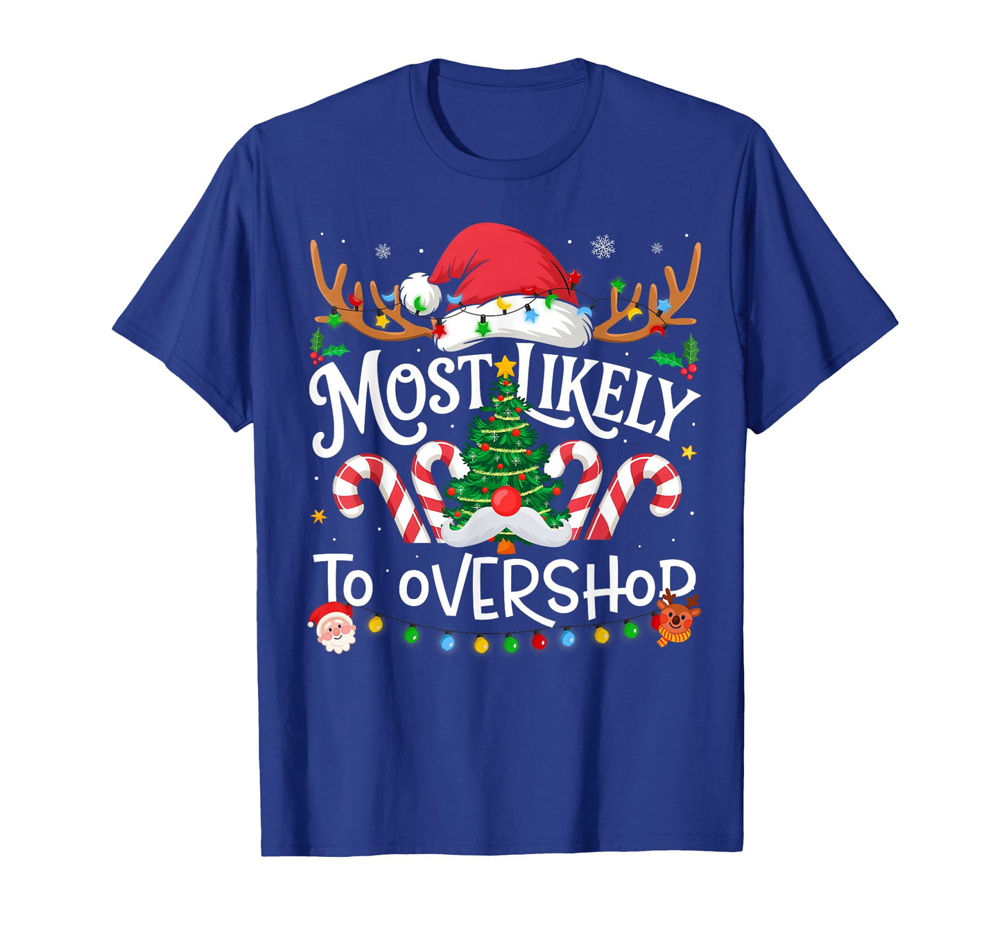 Most Likely to Overshop Family Matching Christmas T-Shirt