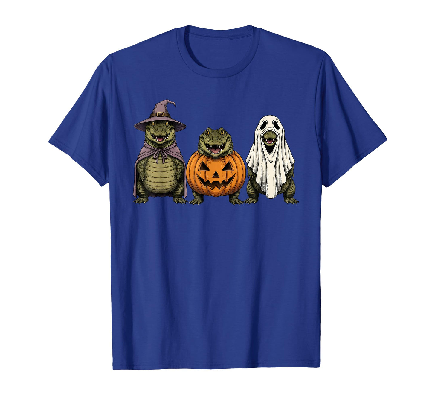 Spooky Ghost Crocodile Lover Pumpkin Halloween T-Shirt