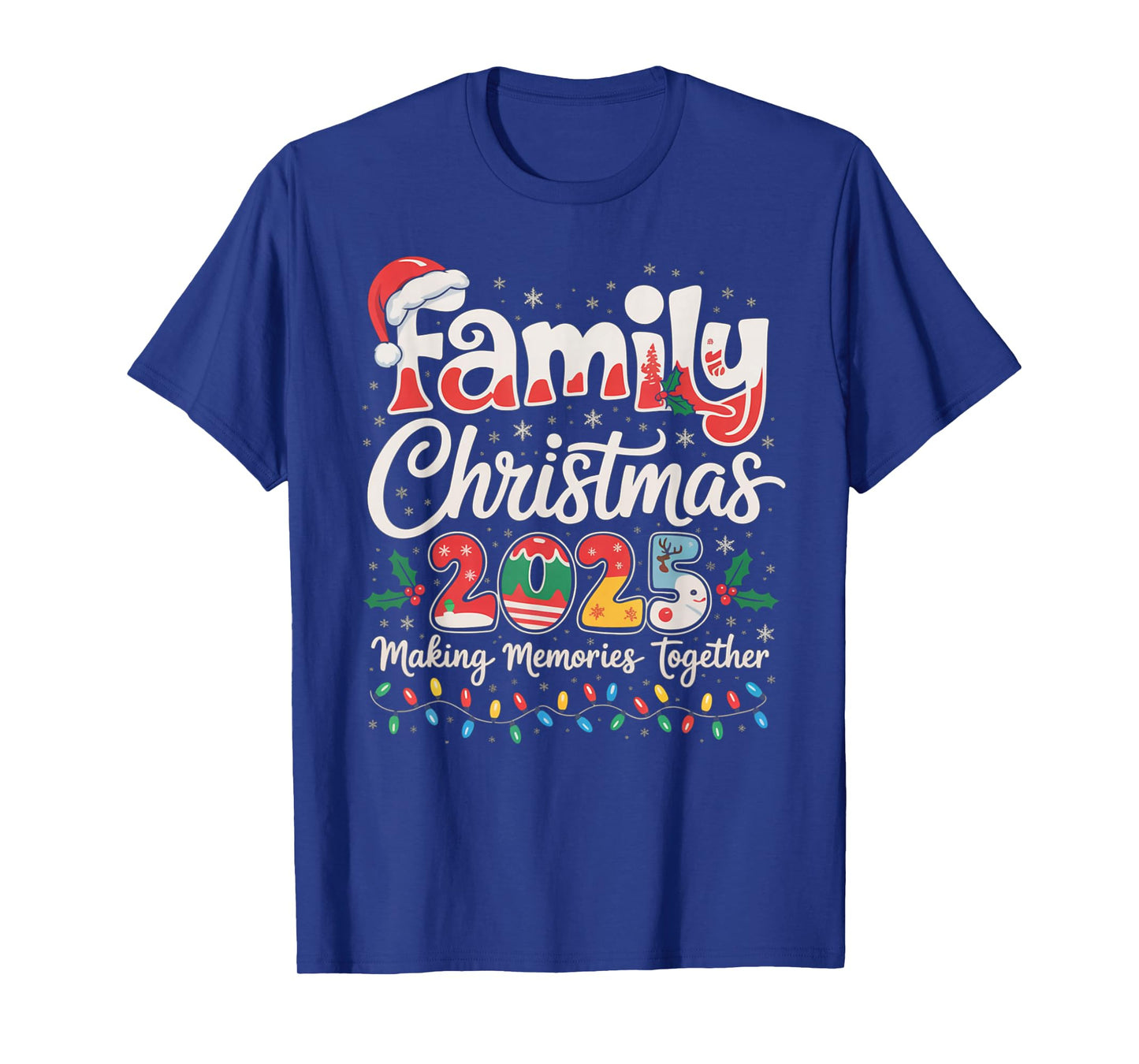 Family Christmas 2025 Matching Outfit Xmas Squad Santa Gifts T-Shirt