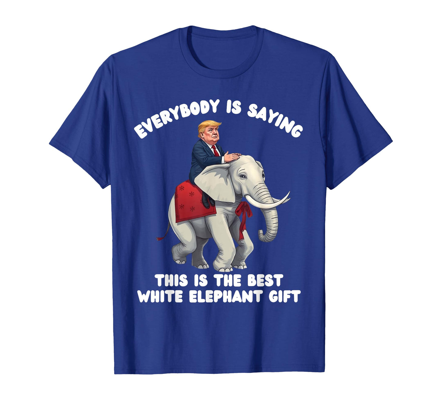 Funny White Elephant Gag Wrapped Elephant Dumb T-Shirt