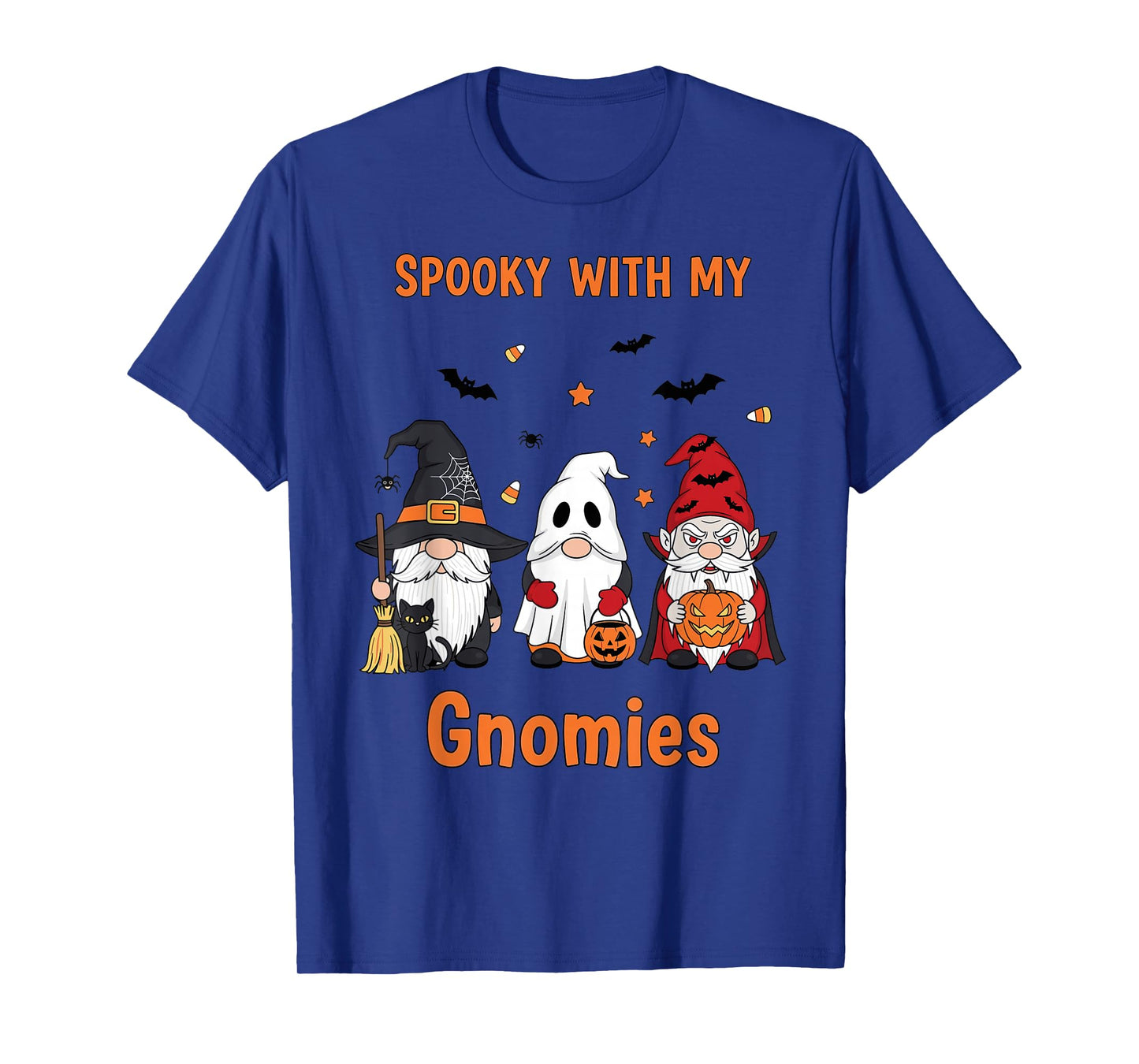 Halloween Gnome Costume Squad Witch Ghost Vampire T-Shirt
