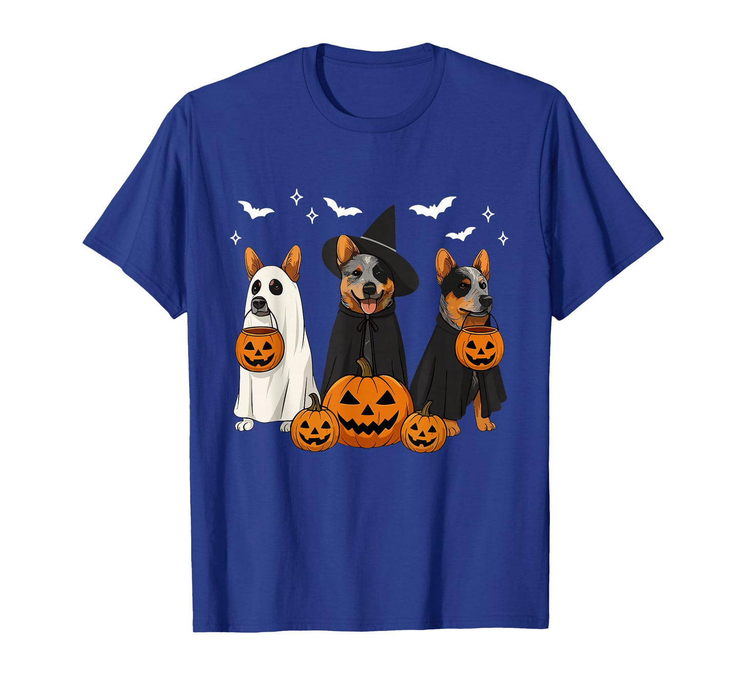 Australian Cattle Dog Halloween Cattle Dog Witch Heeler Dog T-Shirt