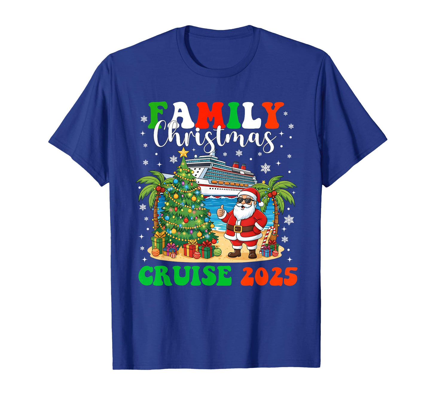 Family Christmas Cruise 2025 Matching Family Cruise Xmas T-Shirt