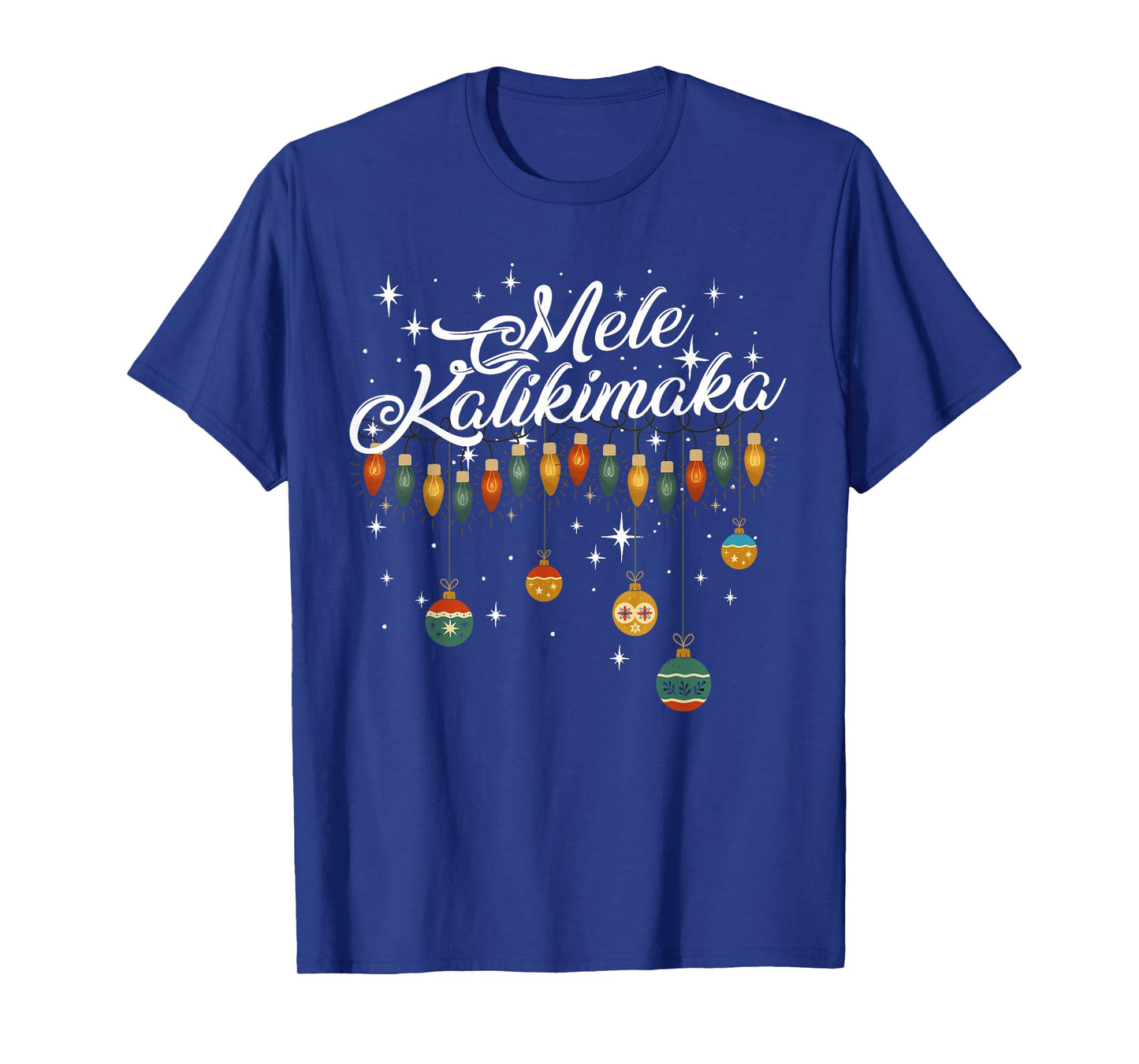 Retro Mele Kalikimaka Hawaiian Family Christmas Party T-Shirt