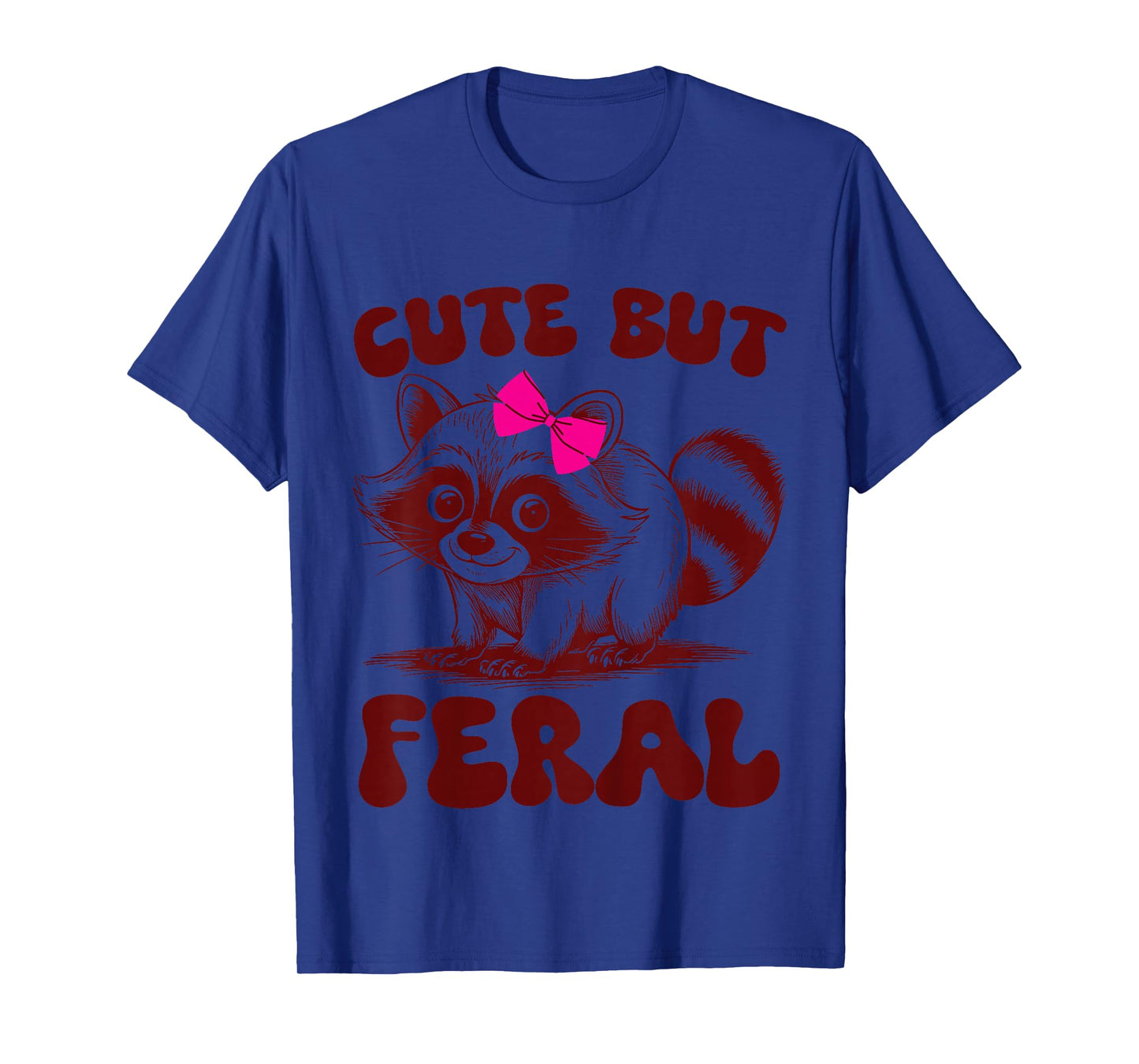 Toddler Girl Raccoon-Shirt Funny Cute But Feral Trash-Panda T-Shirt