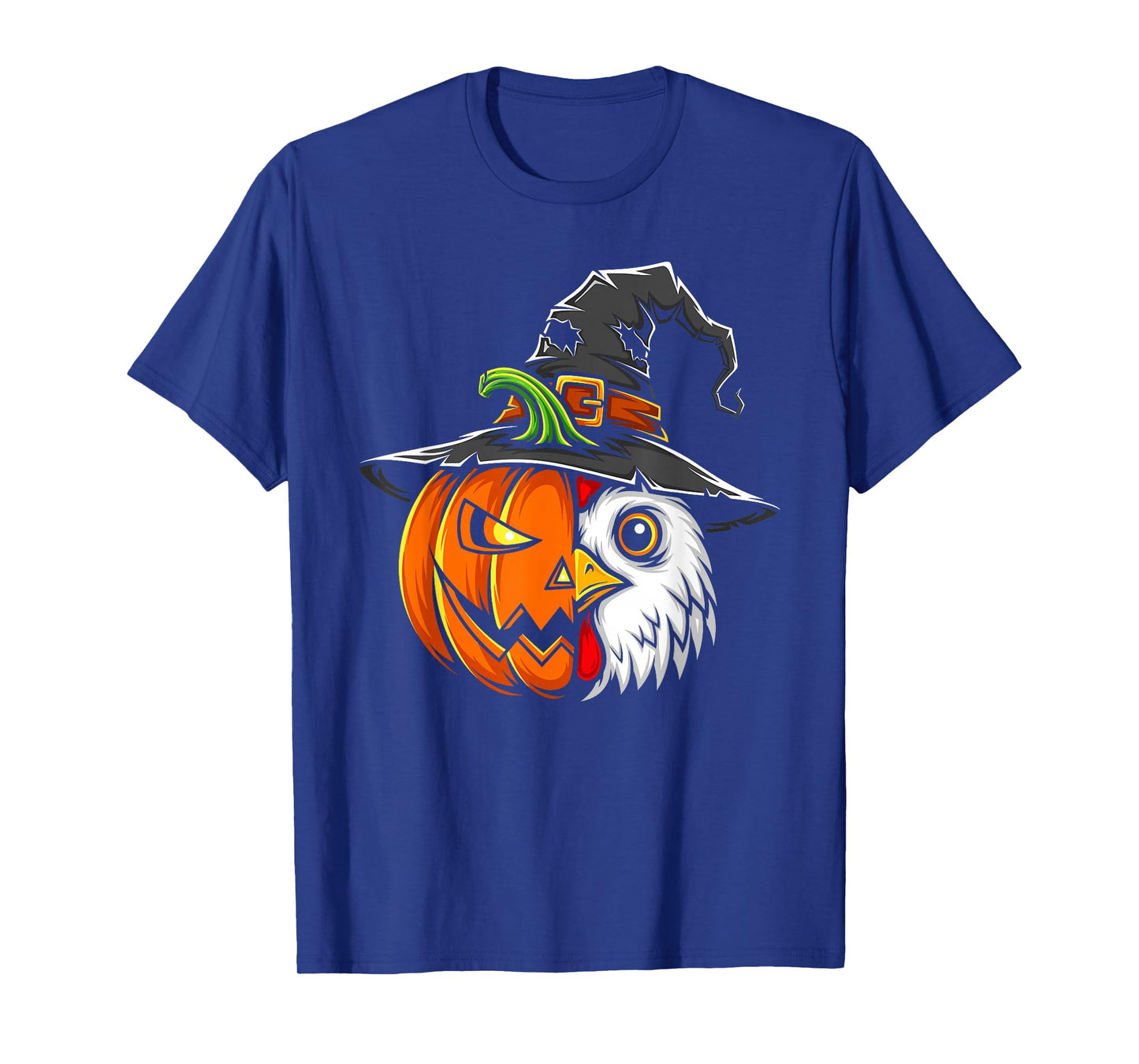 Chicken Pumpkin Jack O Lantern Halloween Kids Mens Womens T-Shirt