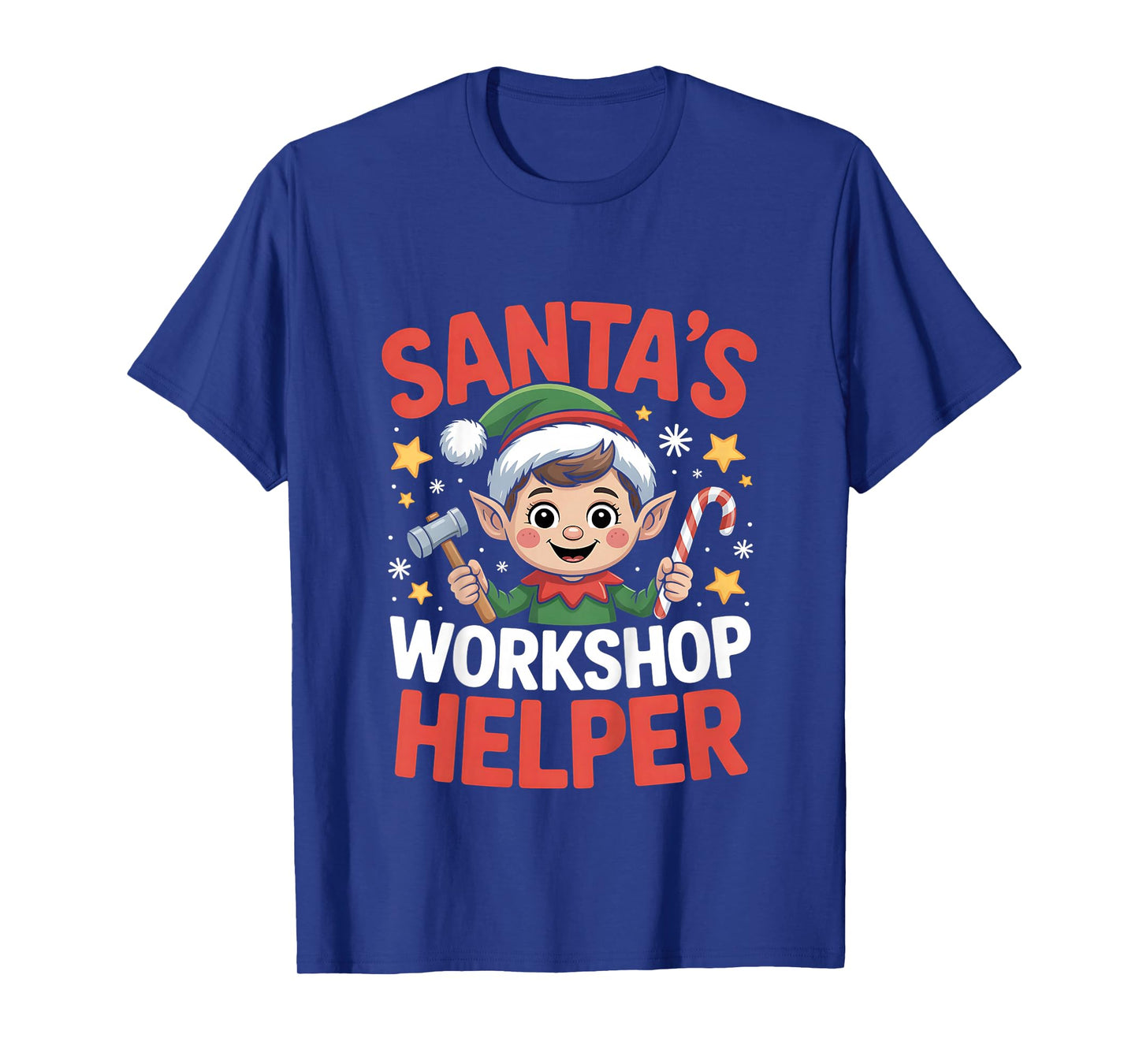 Santa’s Workshop Helper Elf Cute Christmas Kids T-Shirt