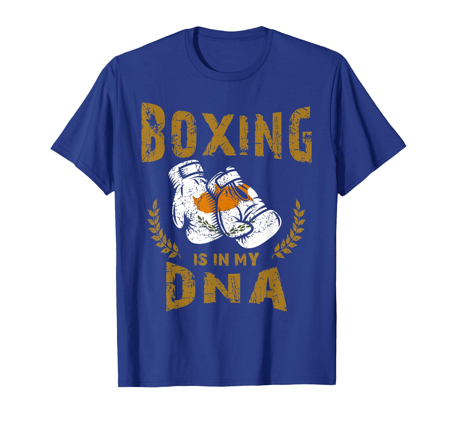 Boxing is in my D-N-A Cyprus Flag Boxing Gloves T-Shirt