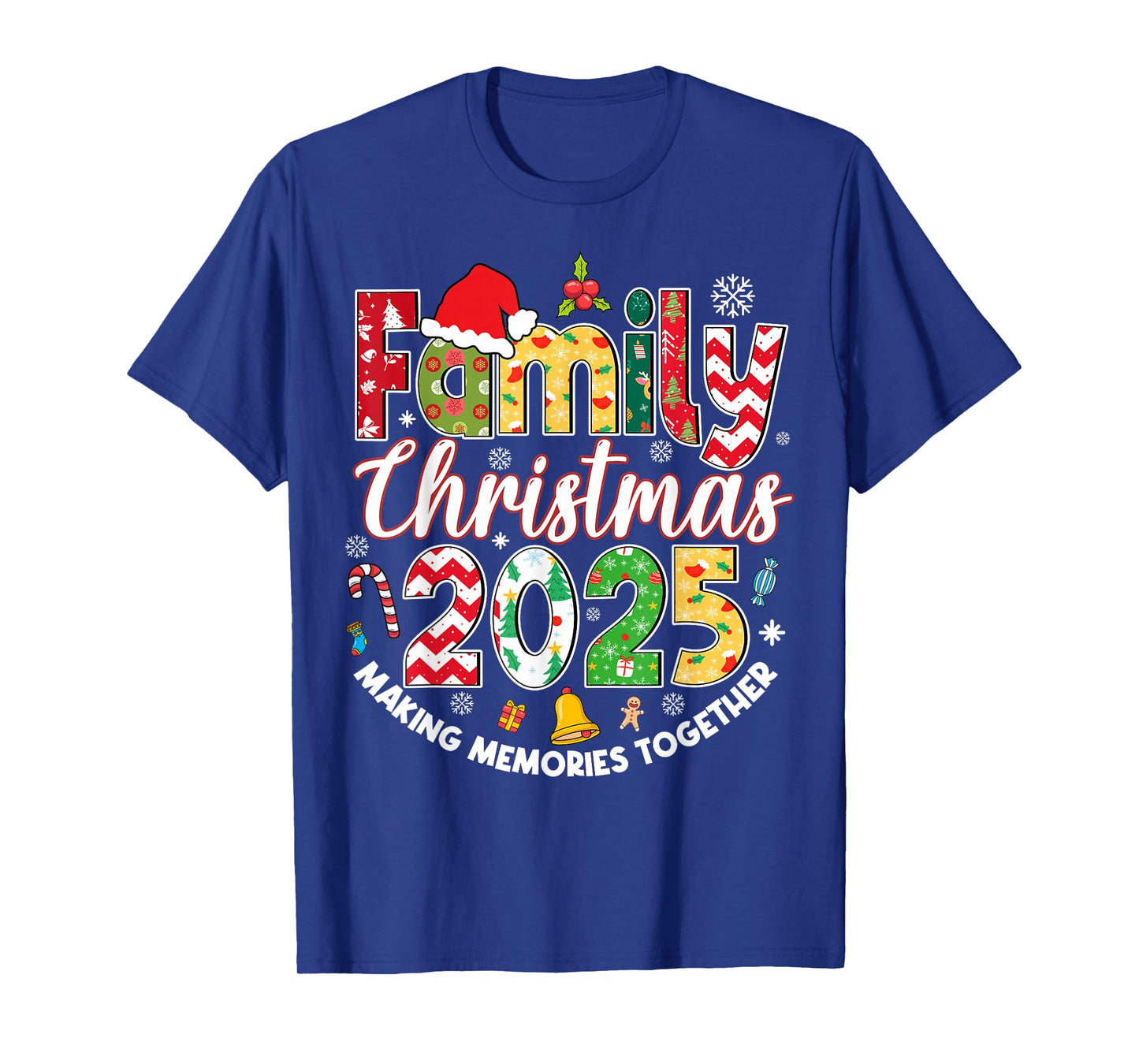 Family Christmas 2025 Matching Outfit Xmas Squad Santa Group T-Shirt