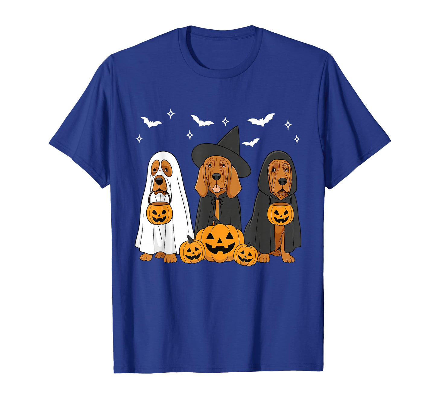 Witch Bloodhound Halloween Bloodhound Dog Mom Dog Lover T-Shirt