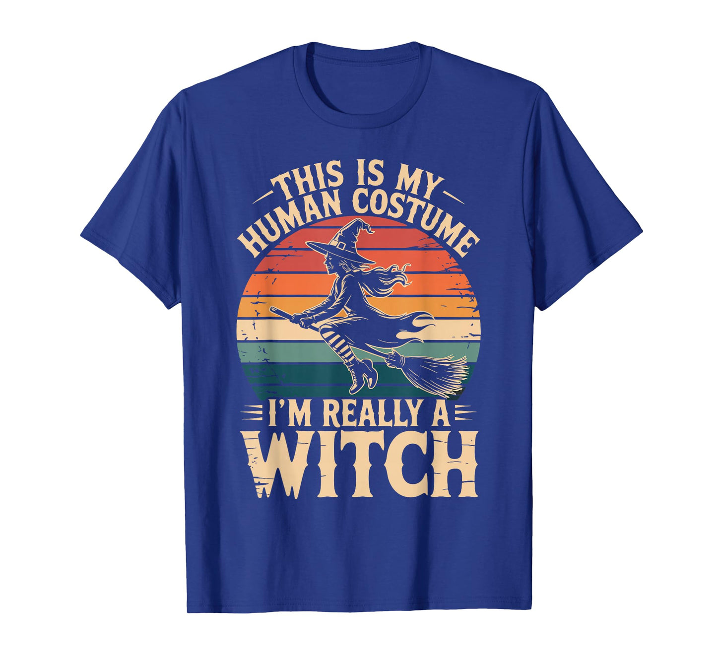 This is My Human Costume Witch Funny Spooky Halloween T-Shirt