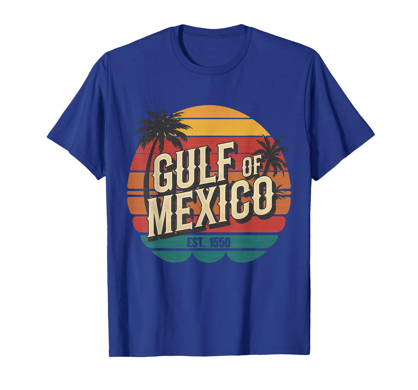 Gulf of Mexico EST 1550 el golfo de mexico retro vintage T-Shirt