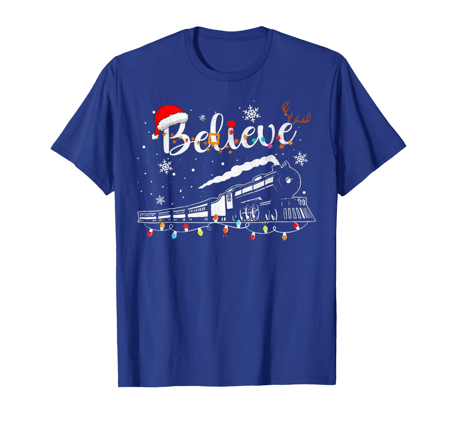 Christmas Train Christmas Believe Express Xmas Santa T-Shirt