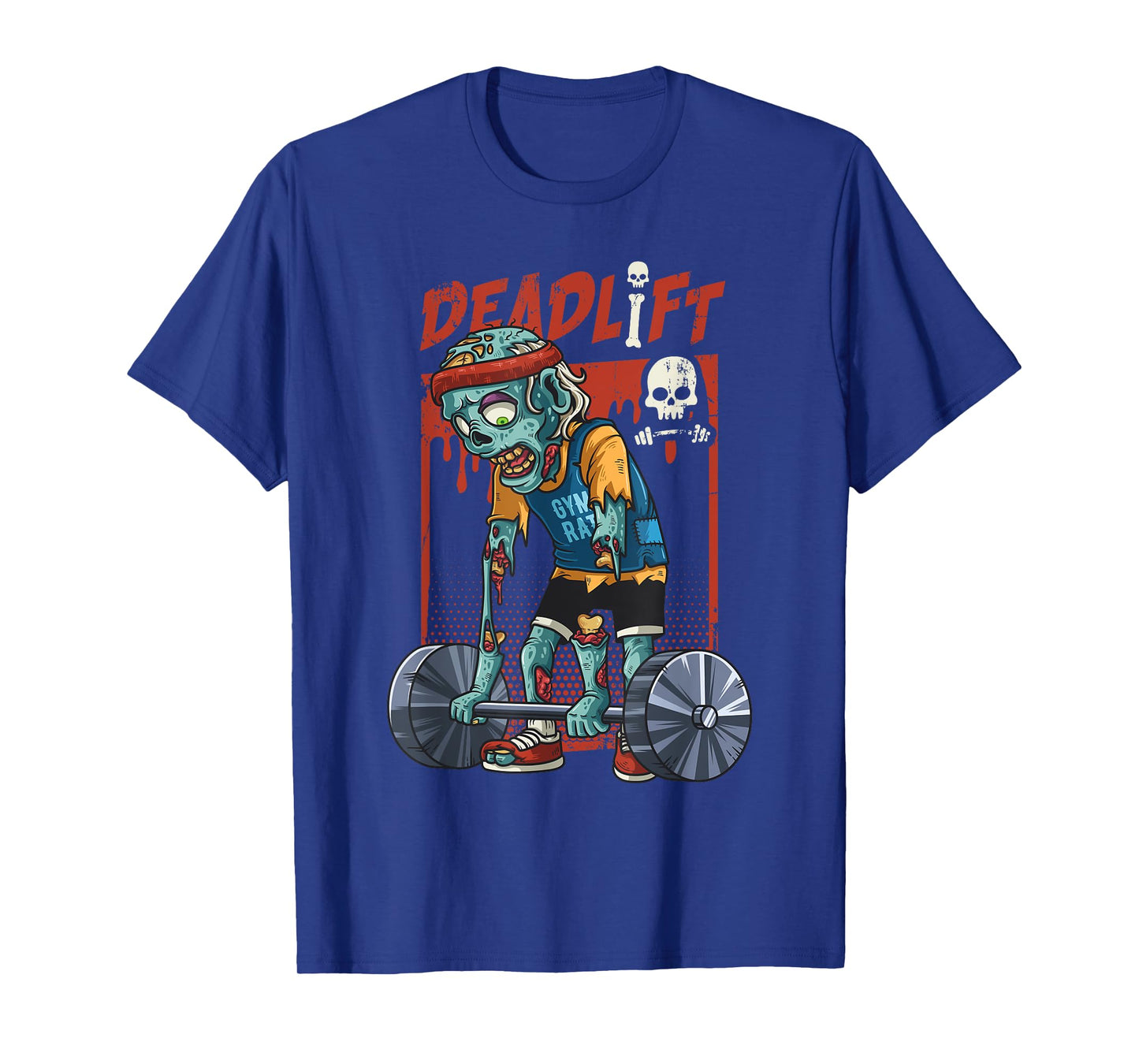 Zombie Deadlift Weight Lifting Halloween Fitness Gym Workout T-Shirt