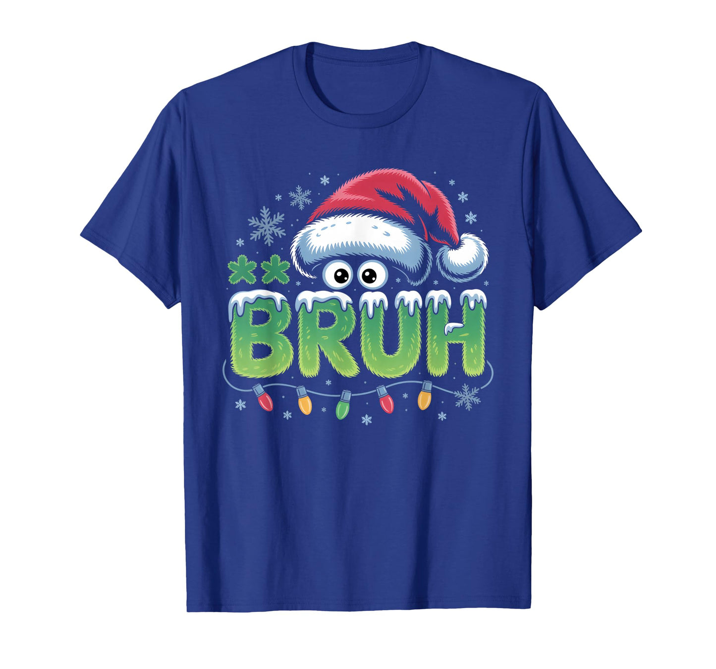 Bruh Christmas Kids Teens Boys Funny Christmas Humor Meme T-Shirt