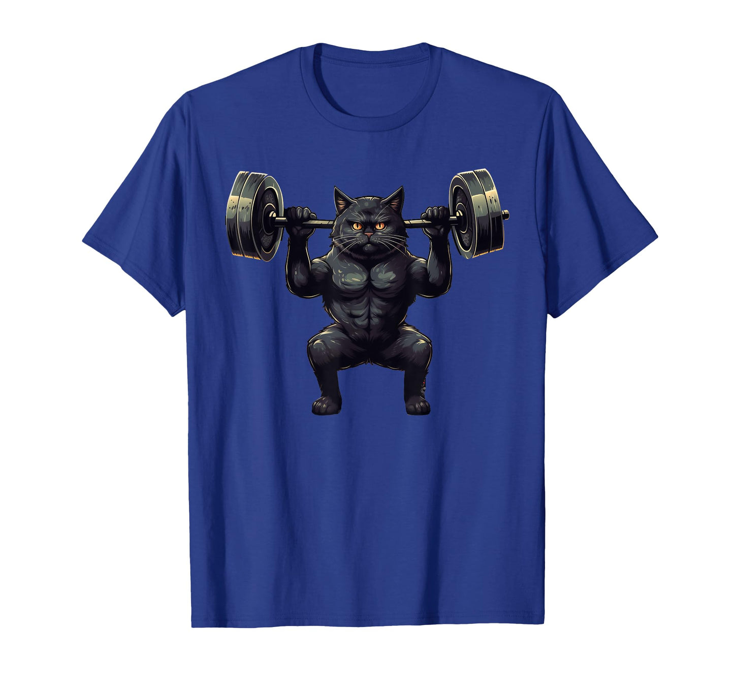 Black Cat Powerlifting Weightlifting Gym Workout Men Women Kids T-Shirt