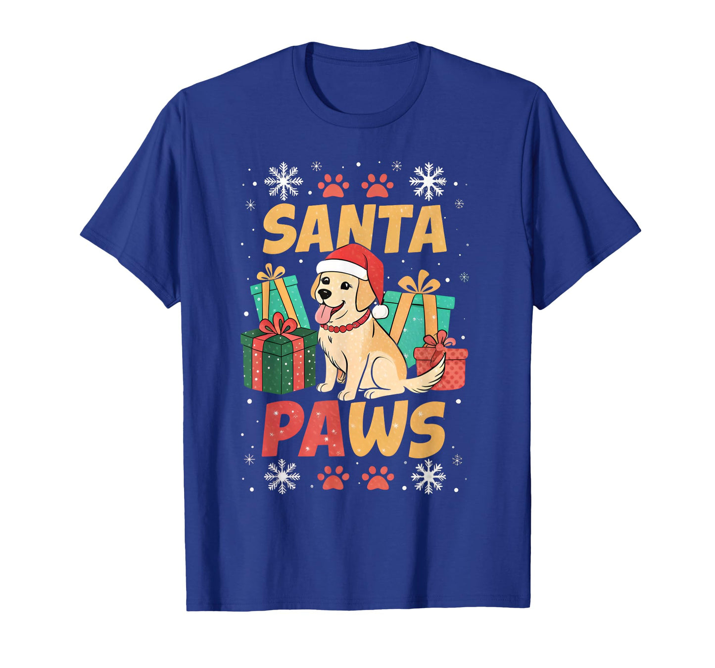 Santa Paws Dog Christmas Funny Holiday Puppy T-Shirt