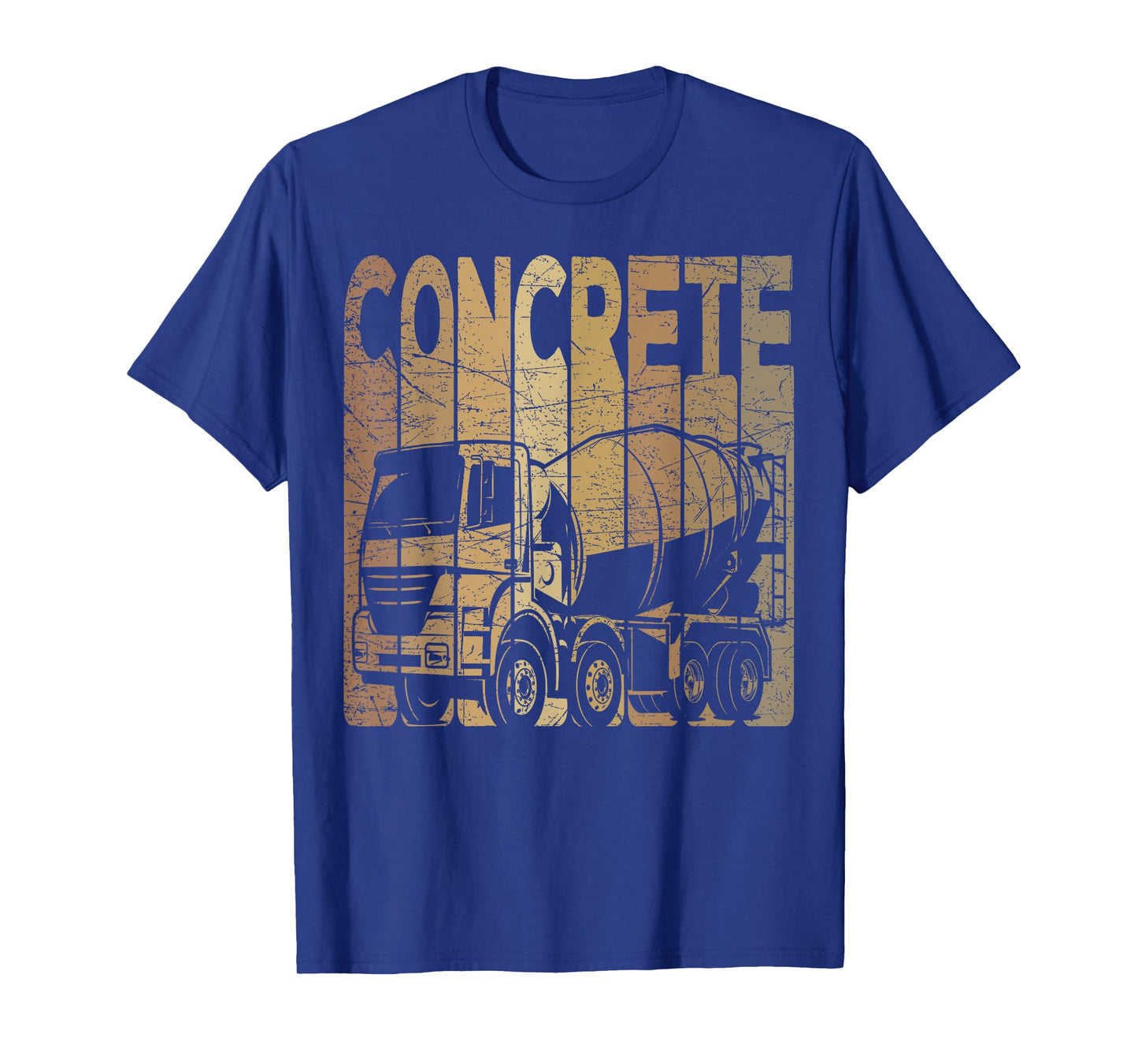 Concrete Vintage Construction Worker Retro Concrete Mixer T-Shirt