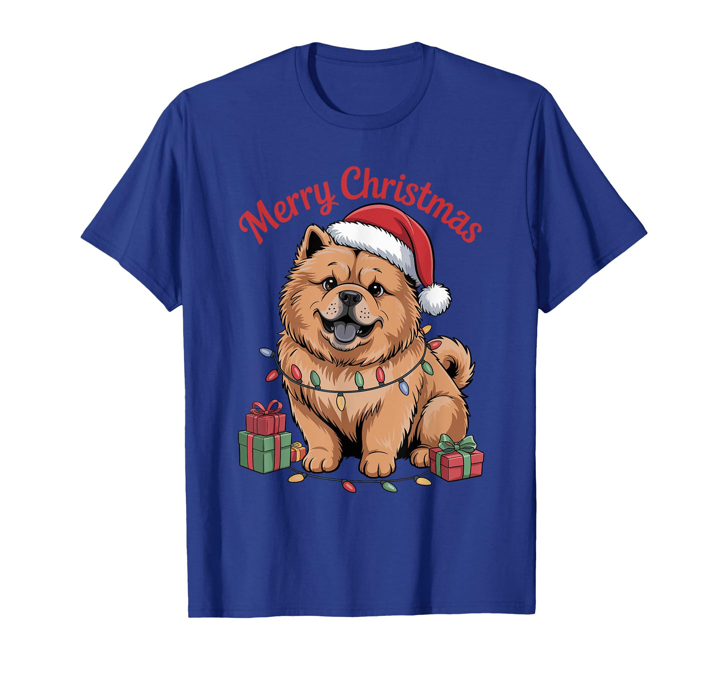 Cute Chow Chow Christmas Xmas Funny Dog Lover Holiday T-Shirt