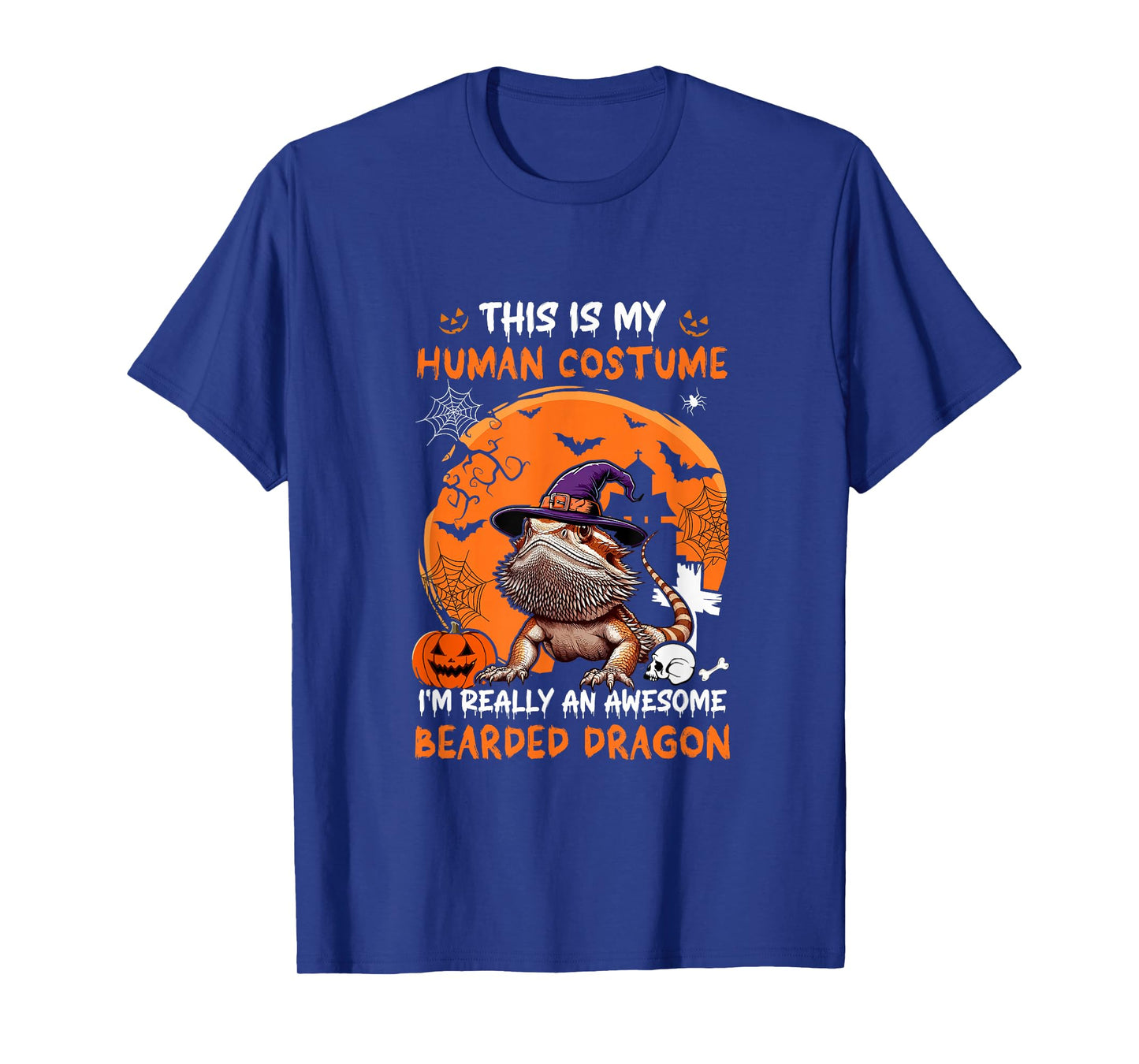 Human Costume Proud Awesome Bearded Dragon Halloween Owner T-Shirt