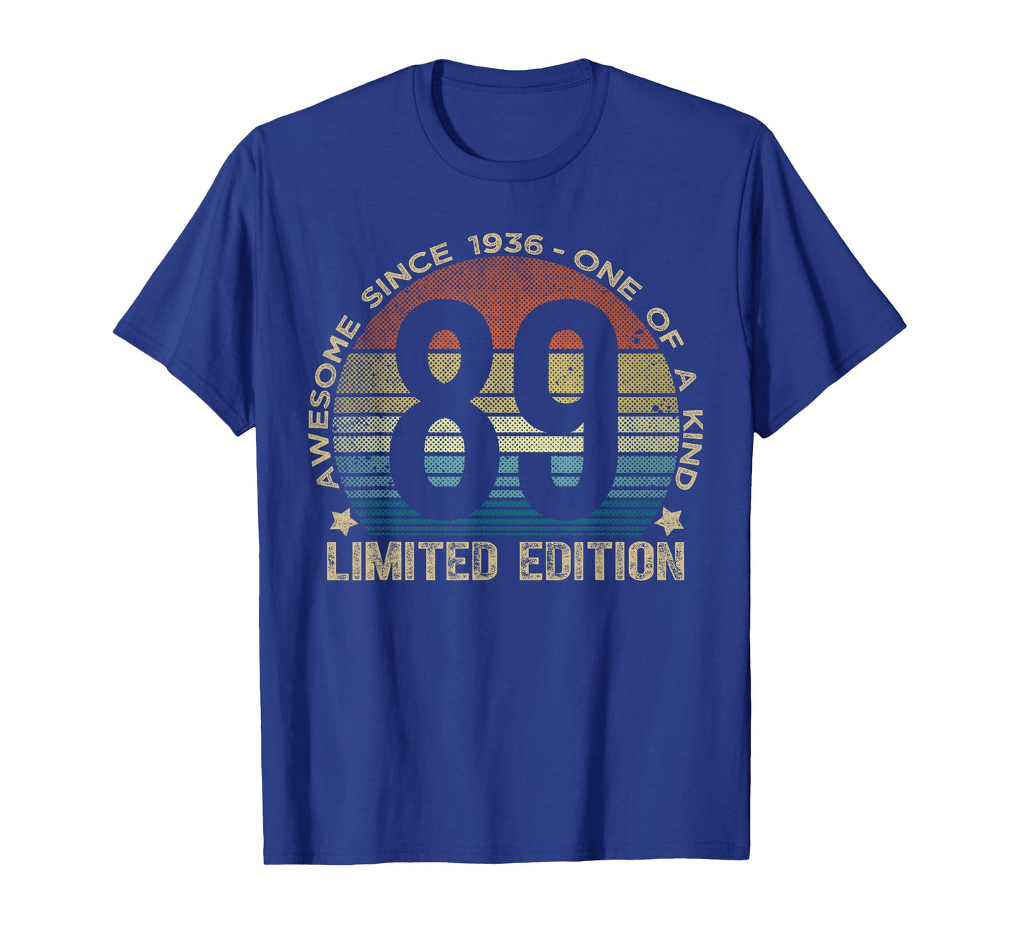 89 Year Old Gifts Vintage 1936 Limited Edition 89th Birthday T-Shirt