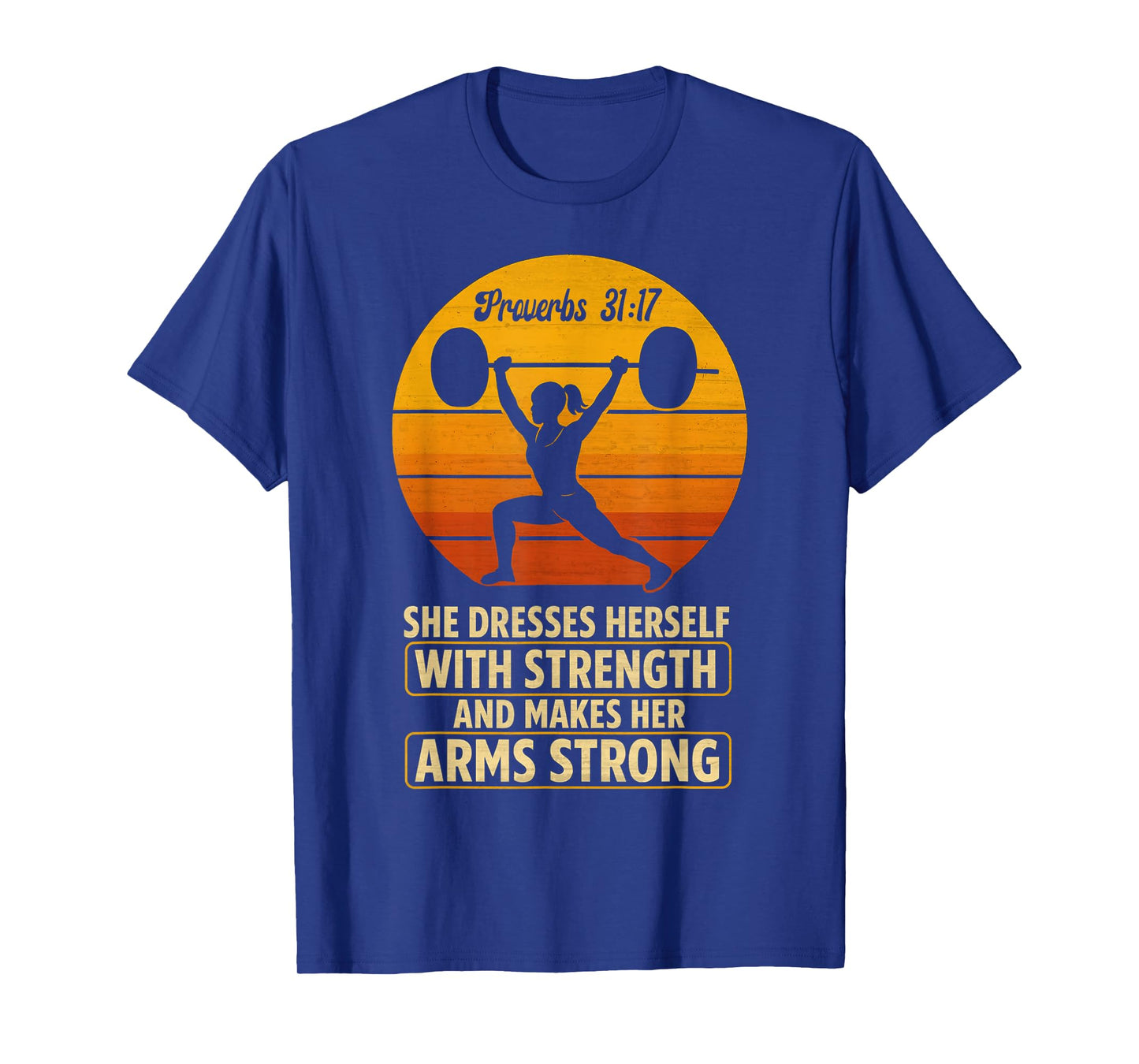 Christian Weightlifting Women's Lifting Workout Gym Retro T-Shirt
