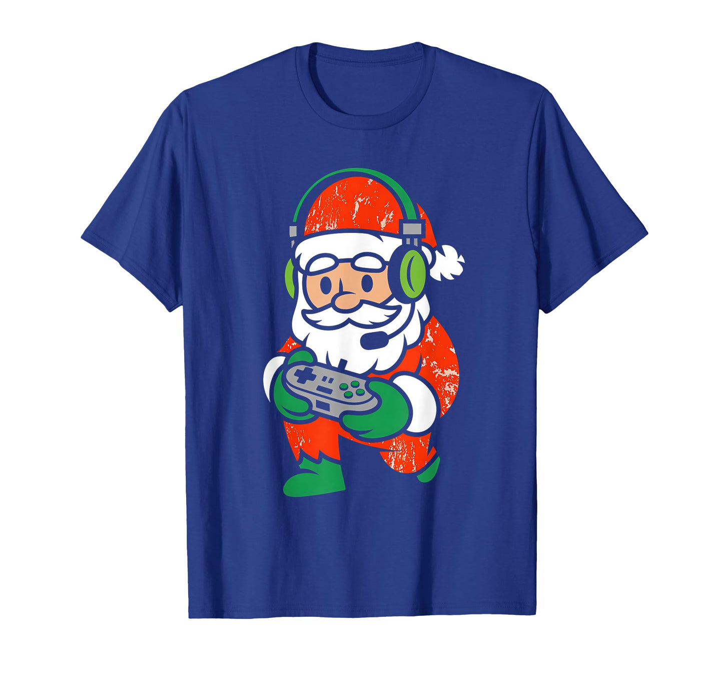 Christmas Gamer Santa Xmas Funny Gaming Men Boys Kids Youth T-Shirt