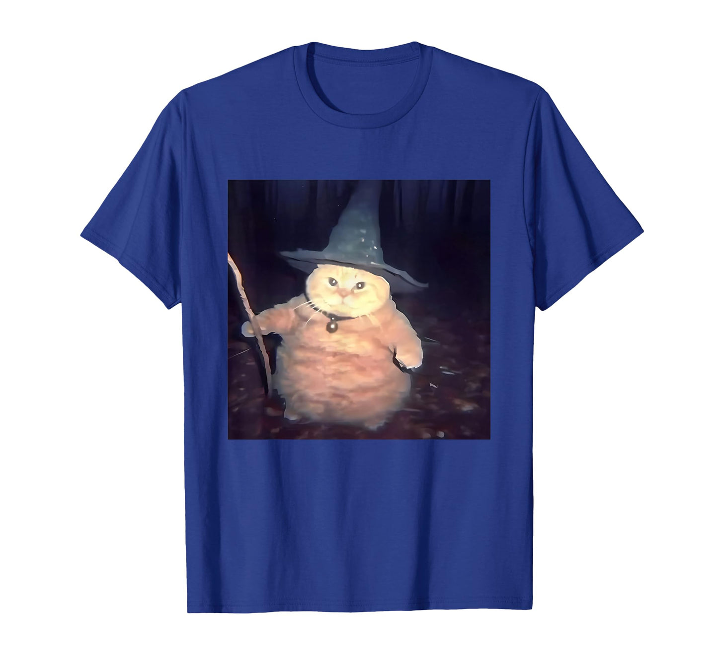 Cheeseball The Wizard Cat Vintage 90s Orange Cat Witch Cat T-Shirt