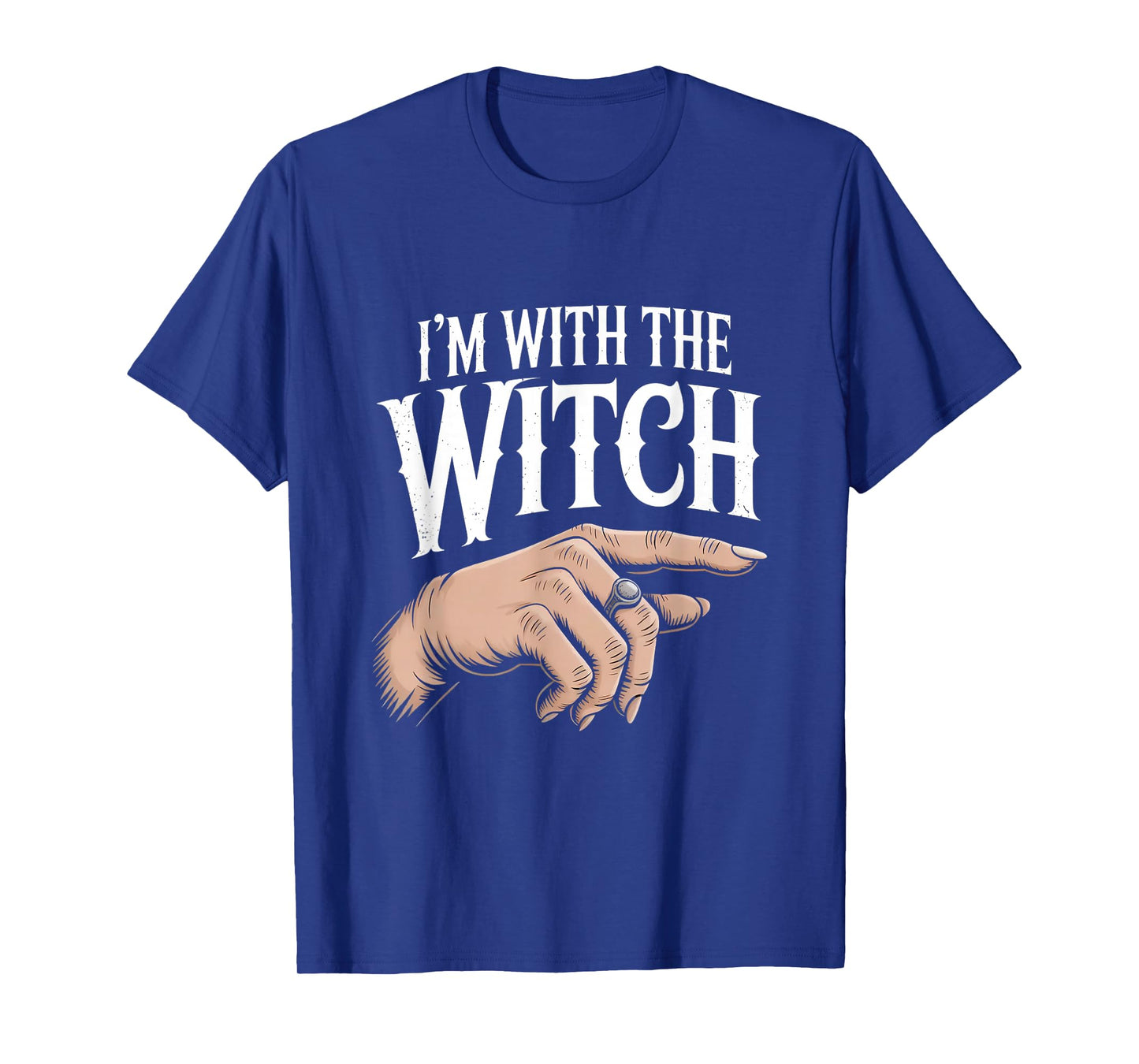 Im with The Witch Funny Halloween Joke T-Shirt
